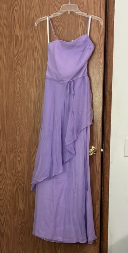 Vintage 1970s Purple Spaghetti Strap Bridesmaid / Maid of Honor Dress