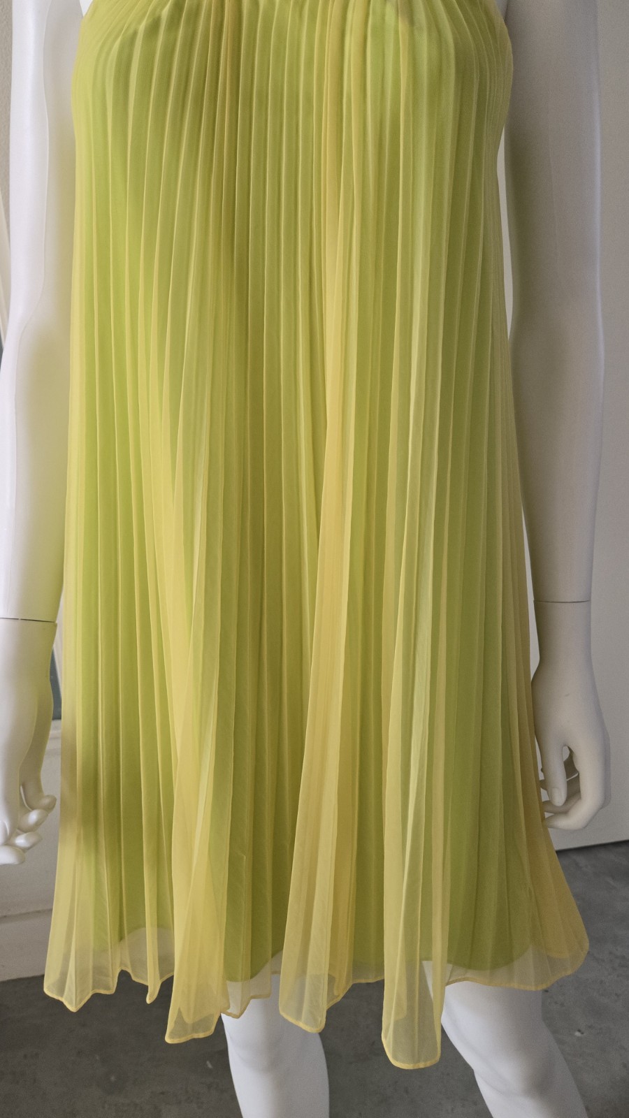 Vintage 50s 60s Babydoll Gown Peignoir Sheer Chiffon Pleats Fairycore Union Made