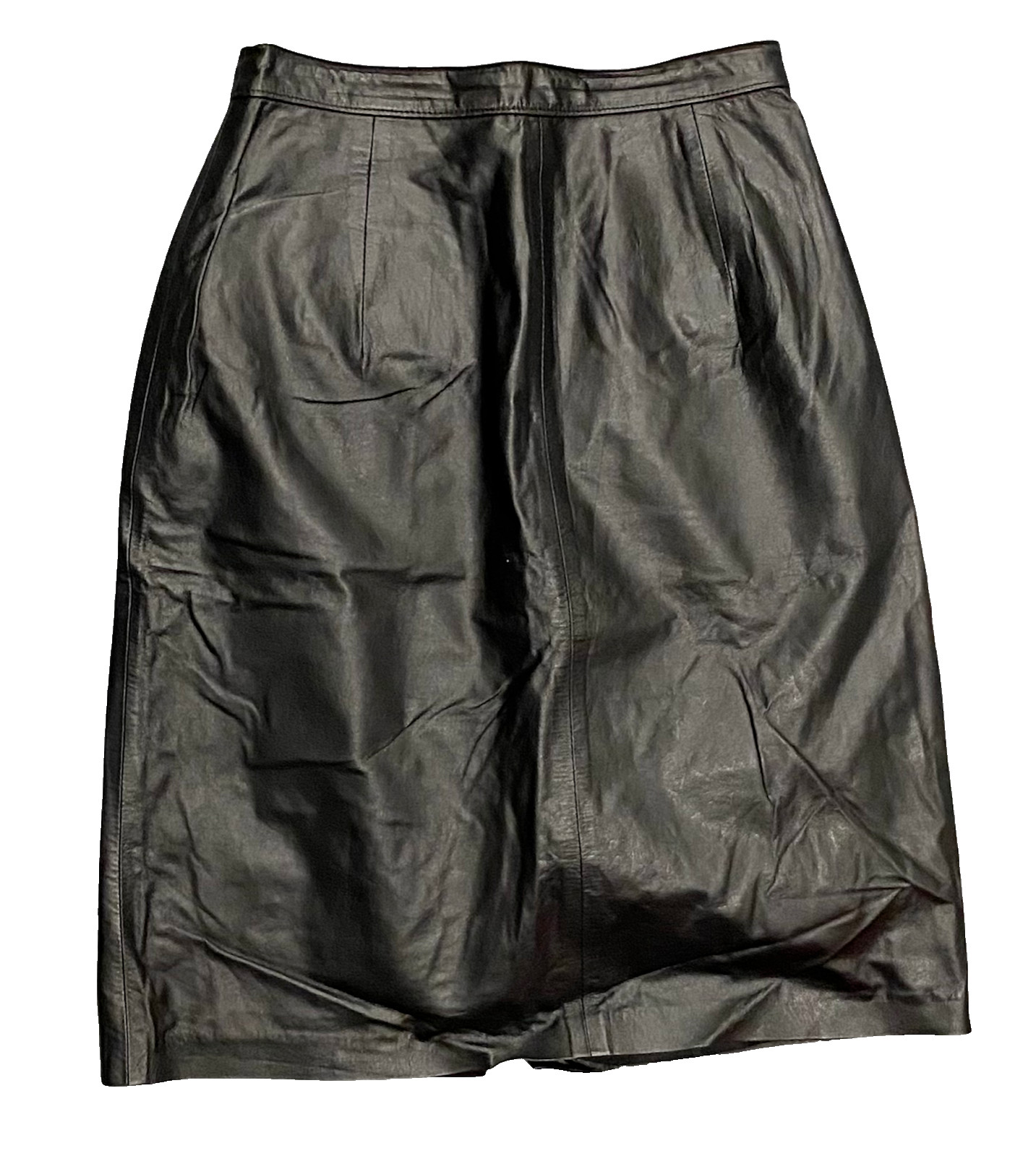 Vintage 80S Cj Todd For Saks Fifth Avenue Leather Skirt Women’s Size 4 XS *READ*
