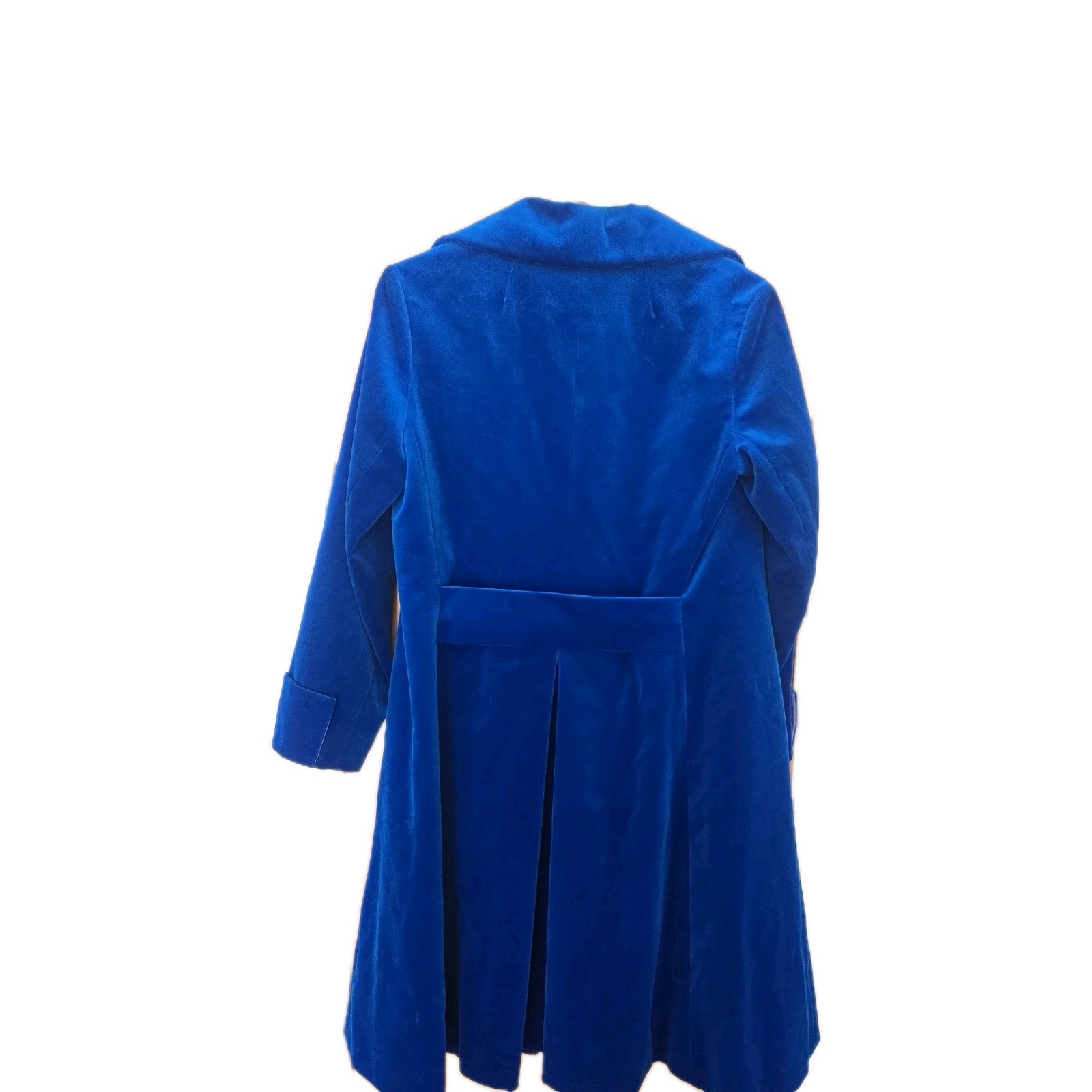 Surrey Classics 1960’s Double Breasted Blue Velvet Coat Size 8 Rare