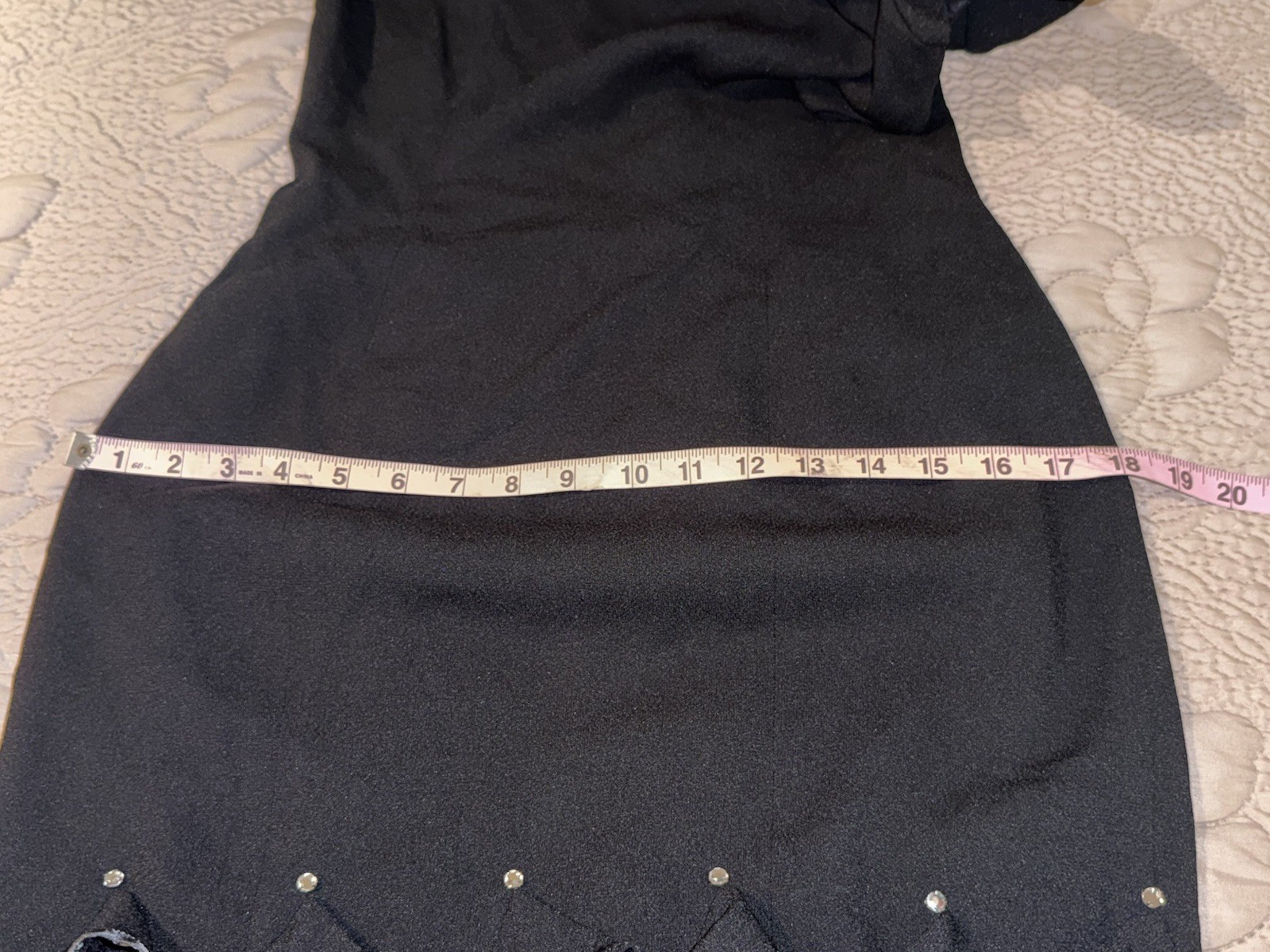 VTG Morton Myles for the Warrens Wiggle Ruffle Short Sleeve Black Dress Sz 4