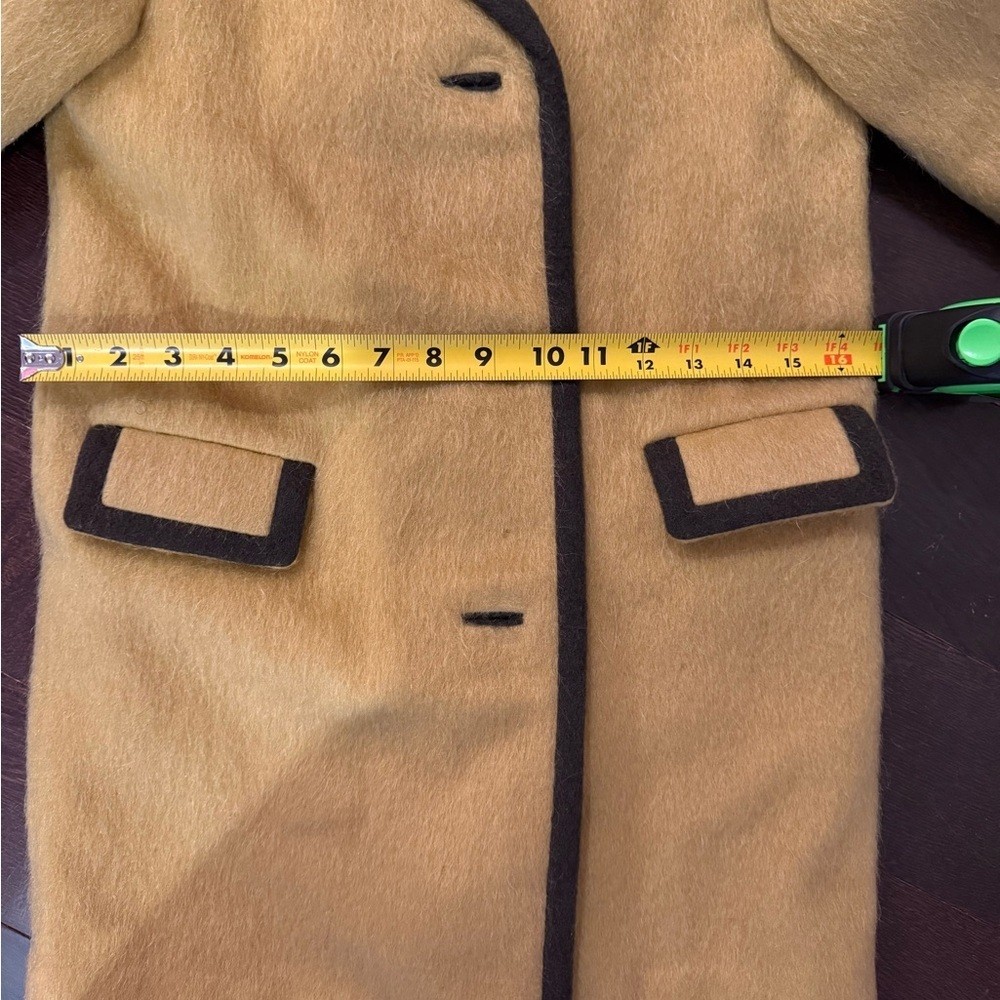 Vintage Lodenfrey 60s Austrian Yellow Loden Wool Mohair Coat Petite XXS/Kids 12