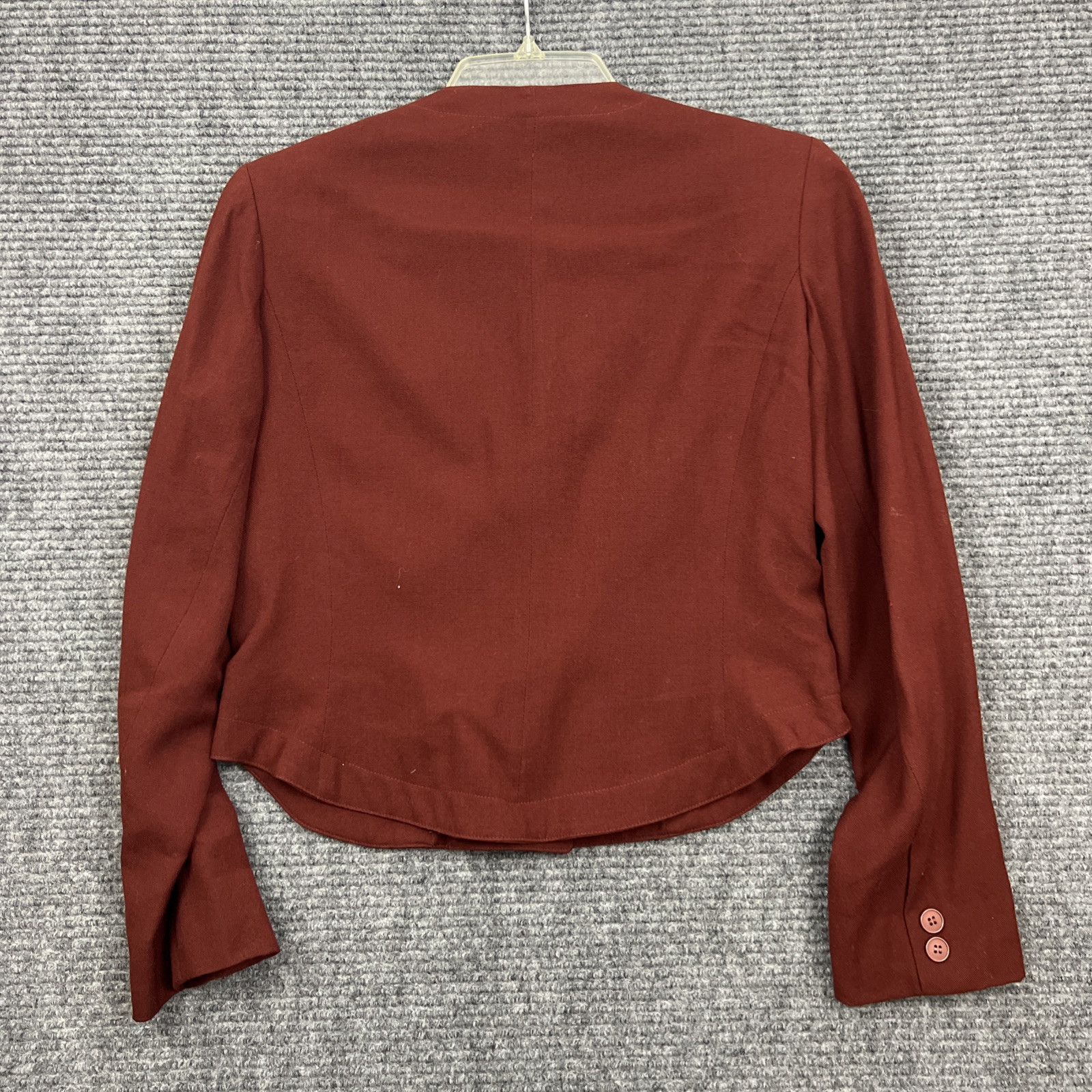 Vintage Emily Brand Womens Burgendy Blazer Size 4
