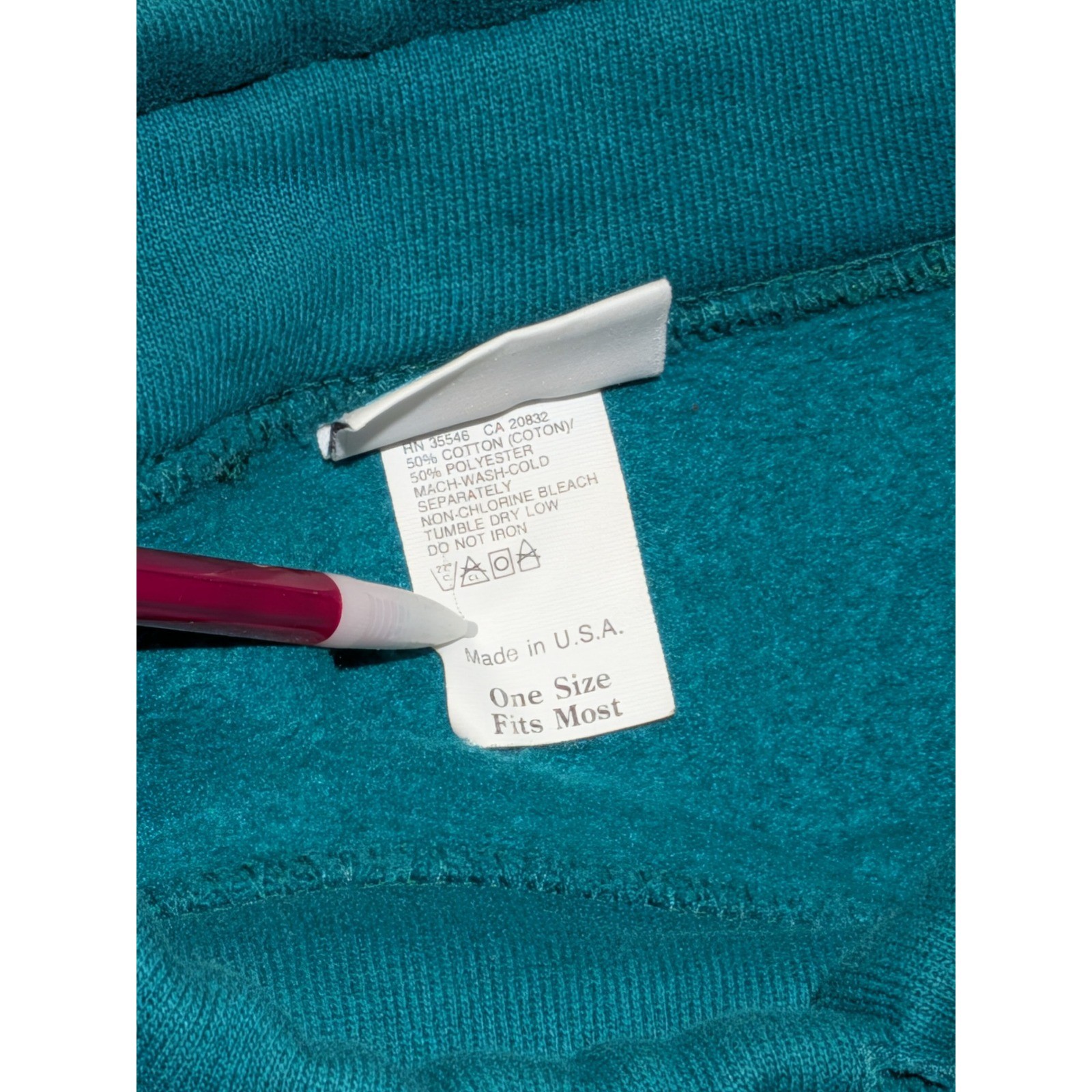 Vintage Pro Spirit Select Sweats Teal Long Sweatshirt Dress USA One Size