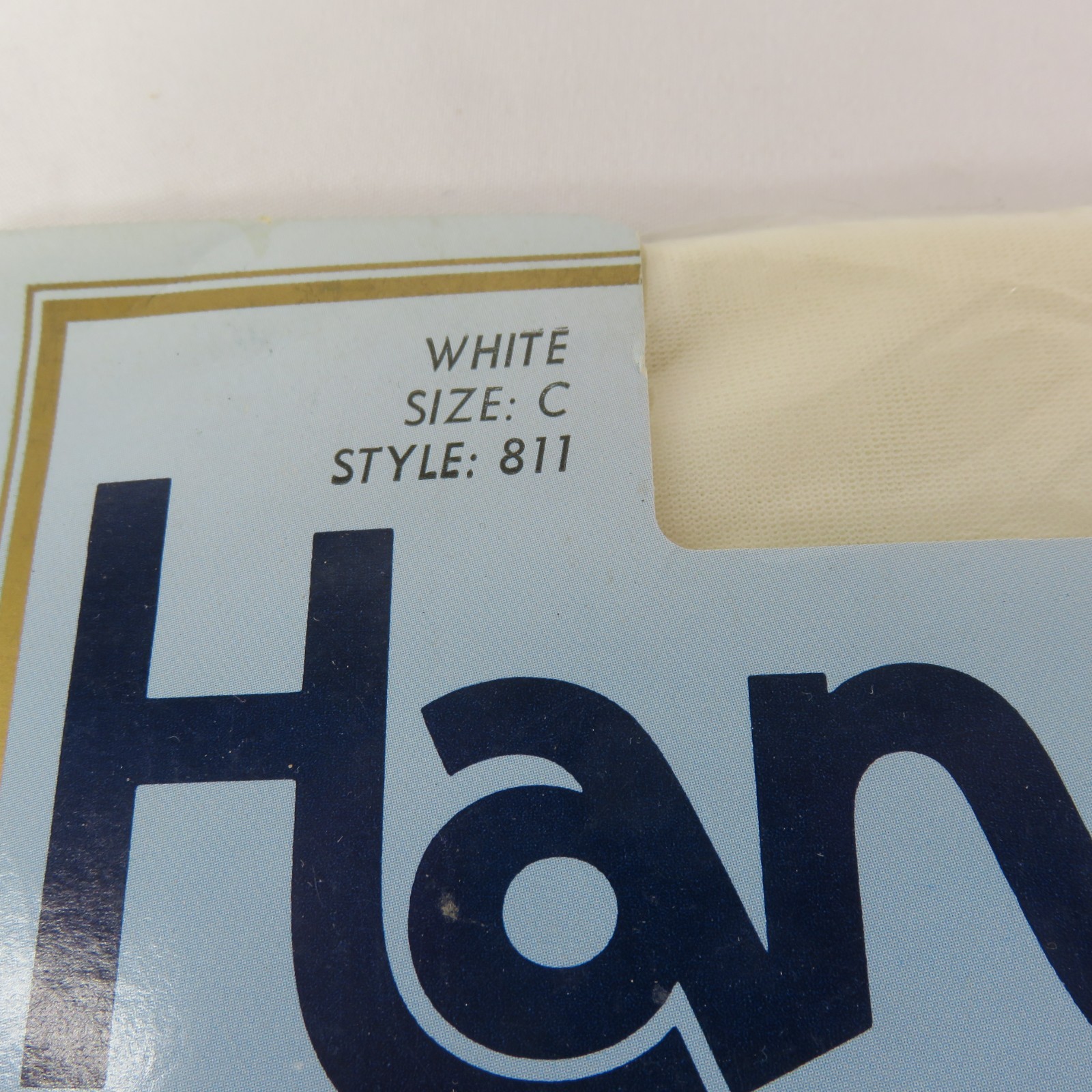 Vintage Oleg Cassini Hanes Alive Pantyhose Size C White All Sheer Support