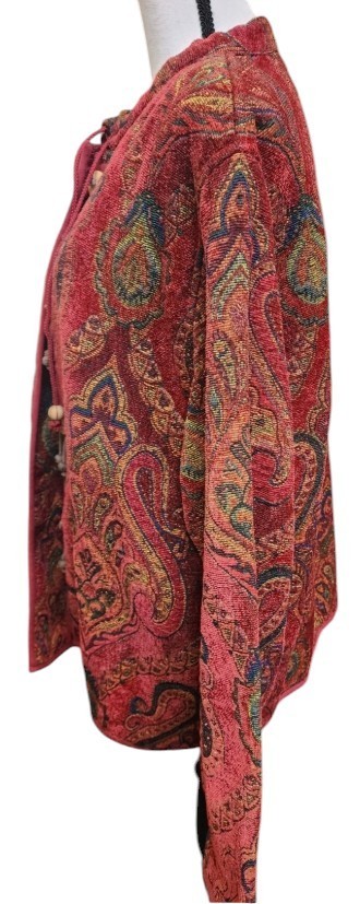 Flashback Vintage Tapestry Jacket Y2K 90’s Size XL Mandarin Collar