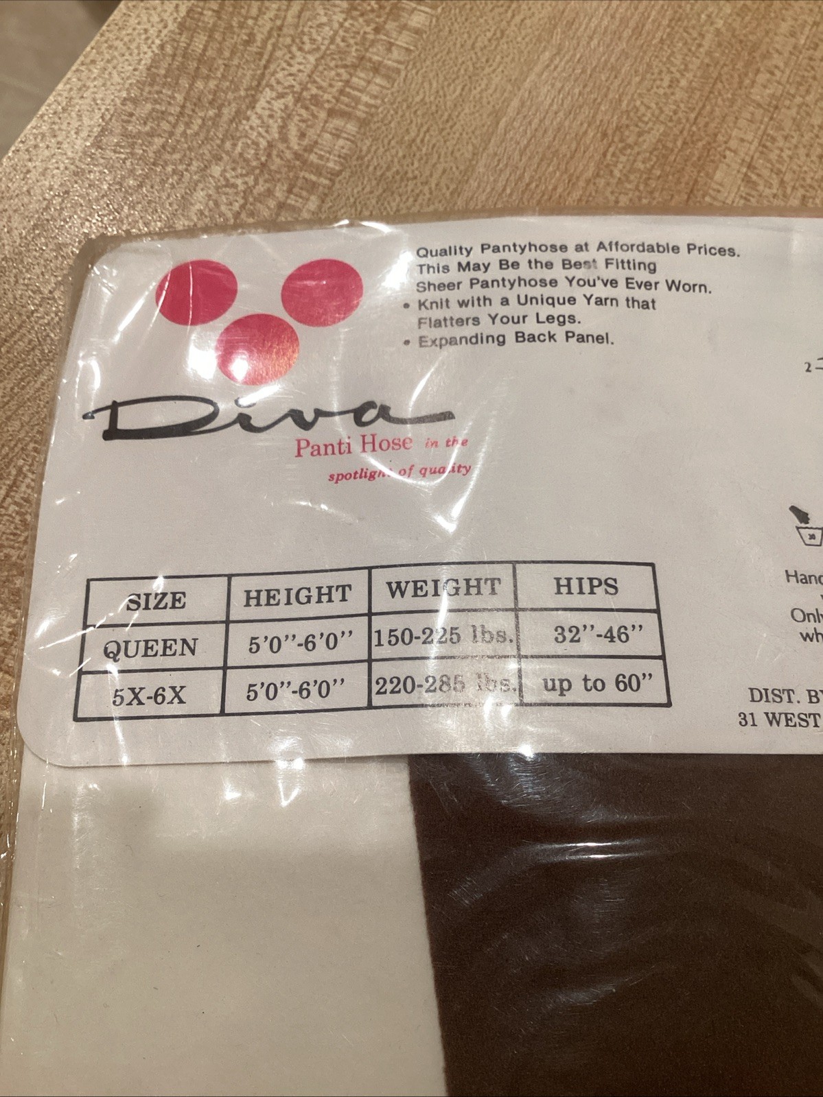 Vintage Pantyhose Lot of 2 Coffee Queen up to 5’6” 225 lbs