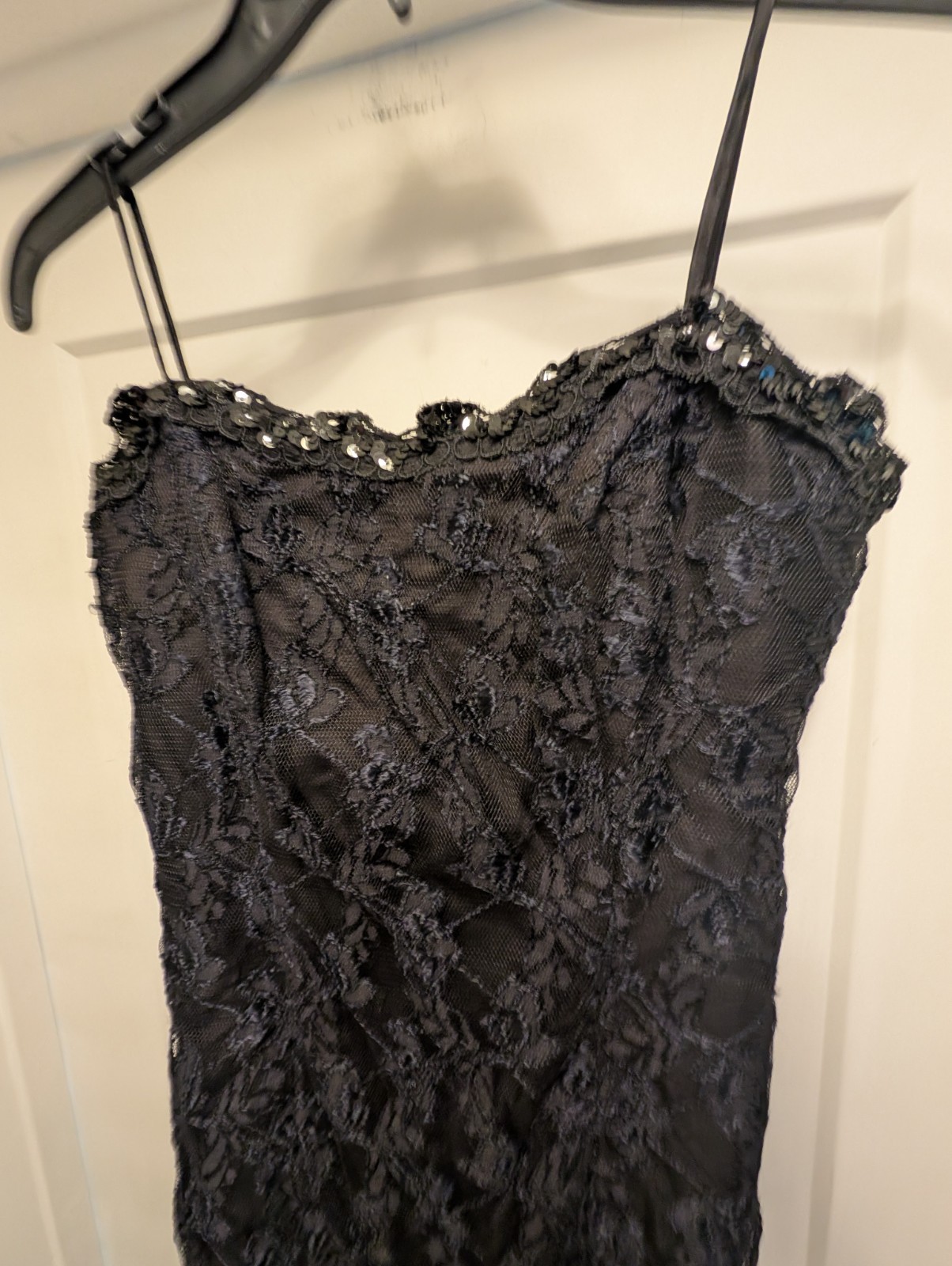 Vintage Roberta 80’s Prom Mini Dress Corset Black Lace Tassel Goth Fairy Sml Med