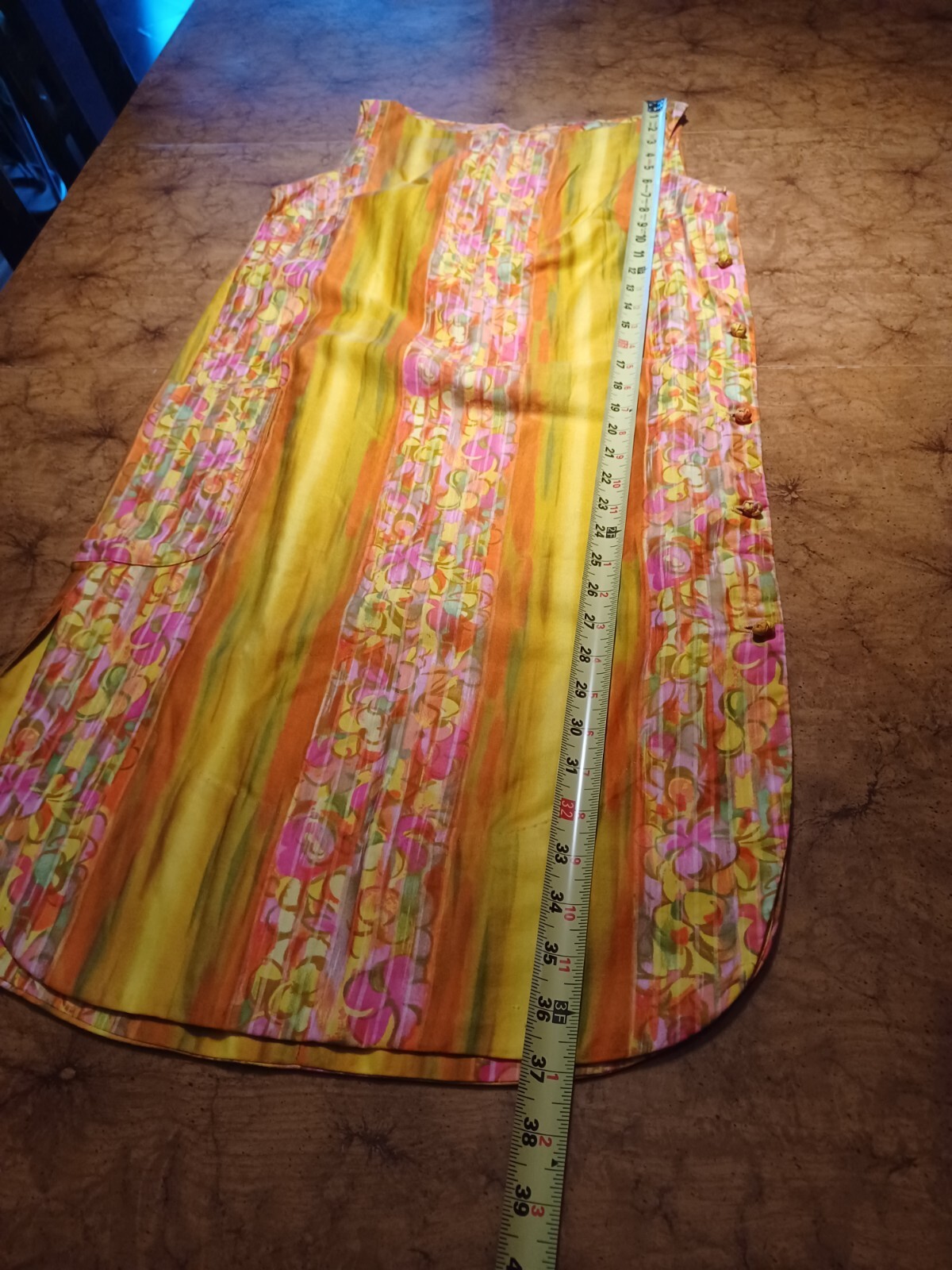 True VTG 1960s Mid-century Authentic Hawaiian Dress Mod Tiki Hawaii Loungewear M