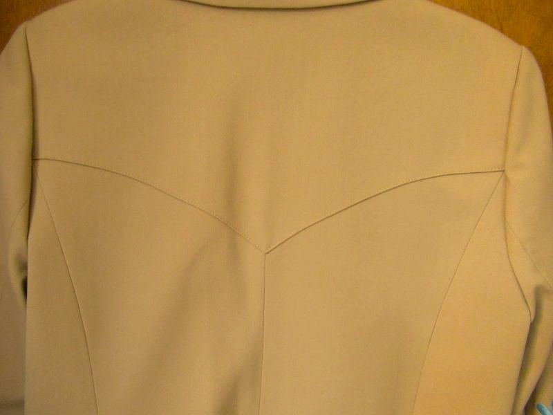 VTG SAGE WEST TX TAN EMBROIDER FLOWER RHINESTONE WM ROCKABILLY NASHVILLE JACKET