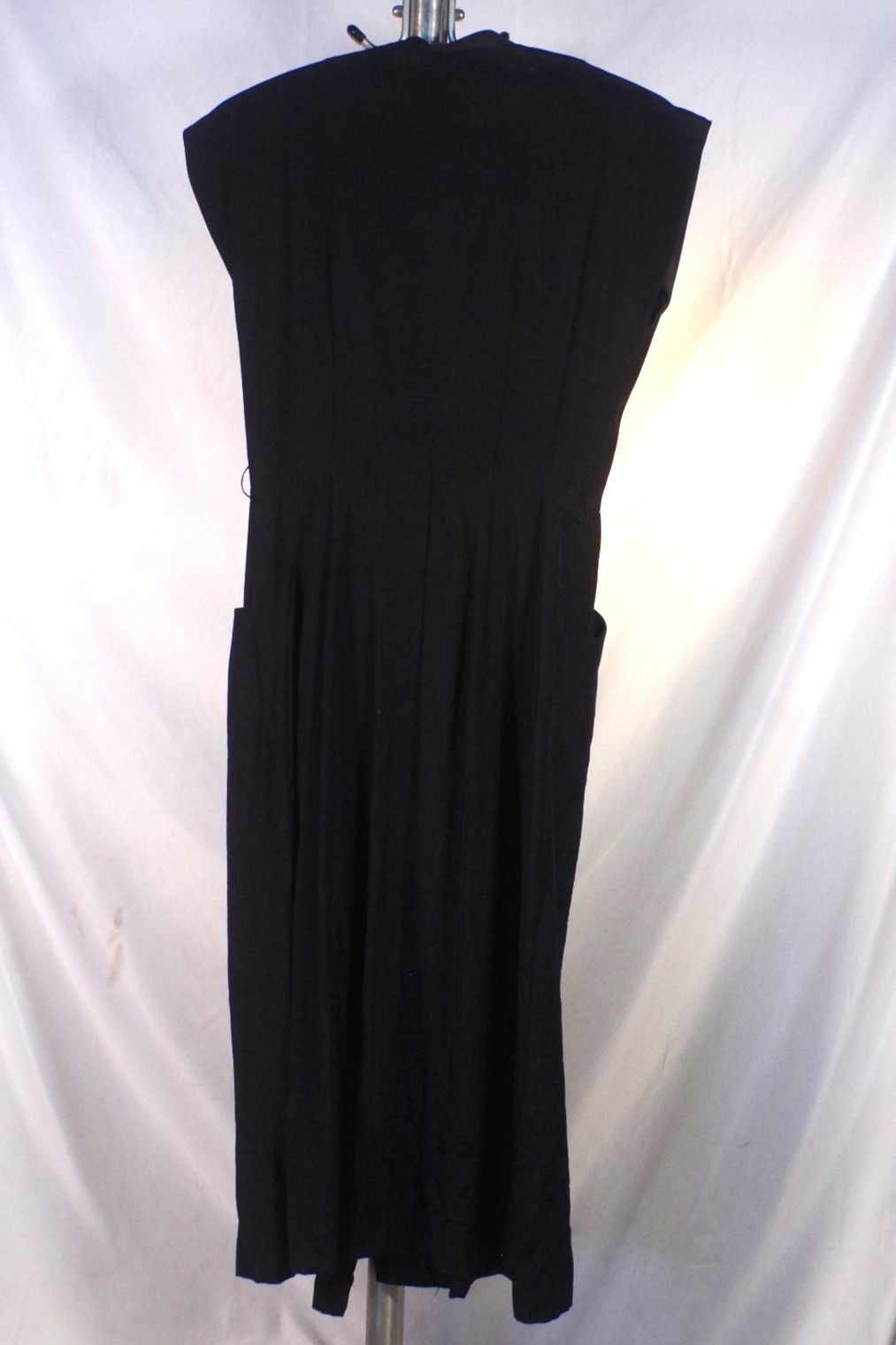 1960s Womans Black Uniform Waitress Dress – XS/S