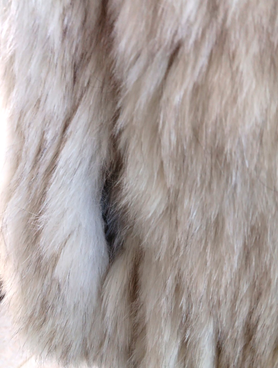 VINTAGE 1990’s SAGA IVORY FOX SHORT COAT XS-SML
