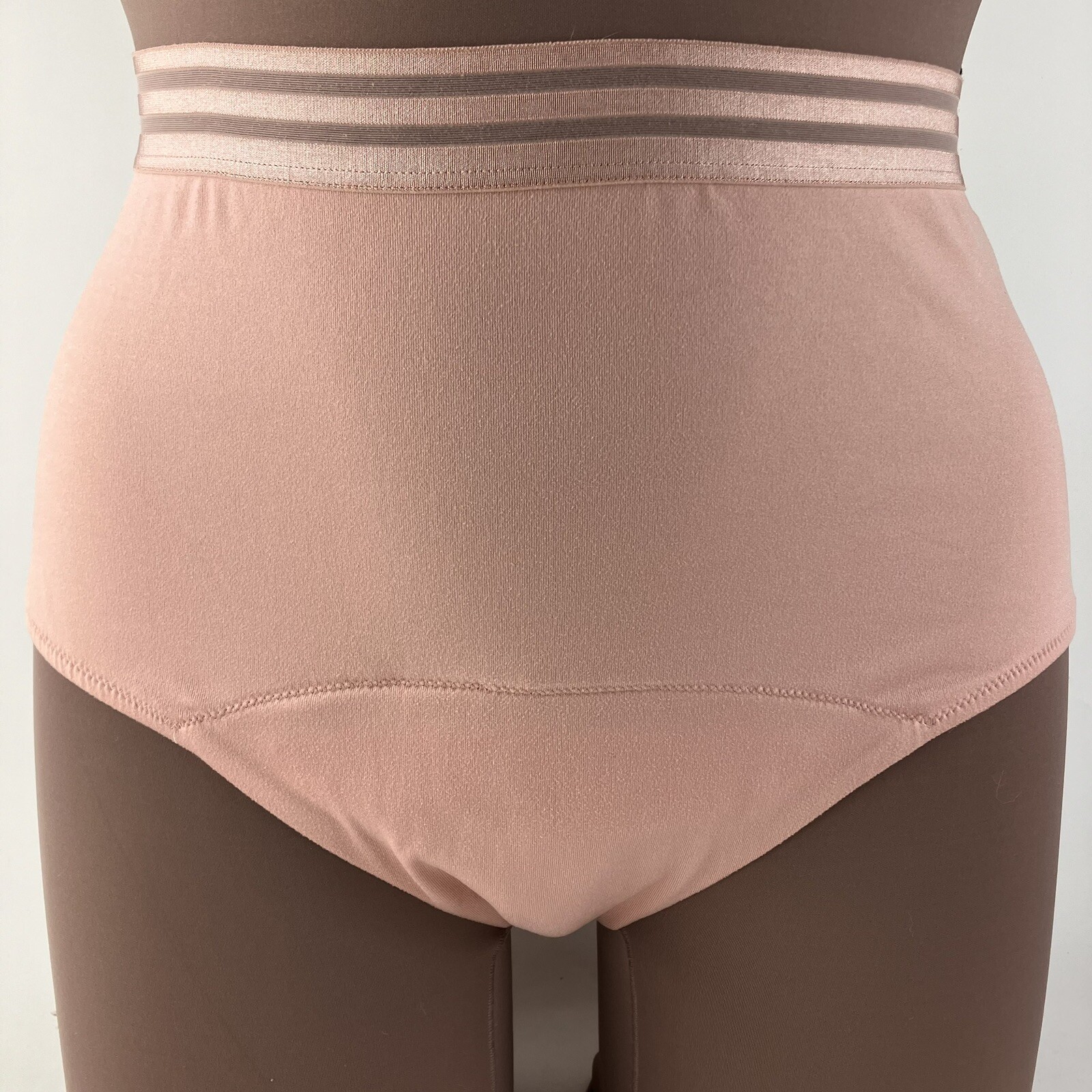 Thinx Period Menstrual Leak Panties Hi Waist Dusk Mauve Heavy Absorbency Large