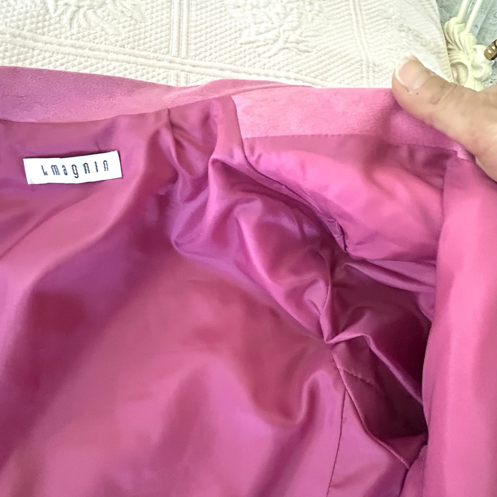 Vintage I Magnin Suede Blazer Crop Jacket