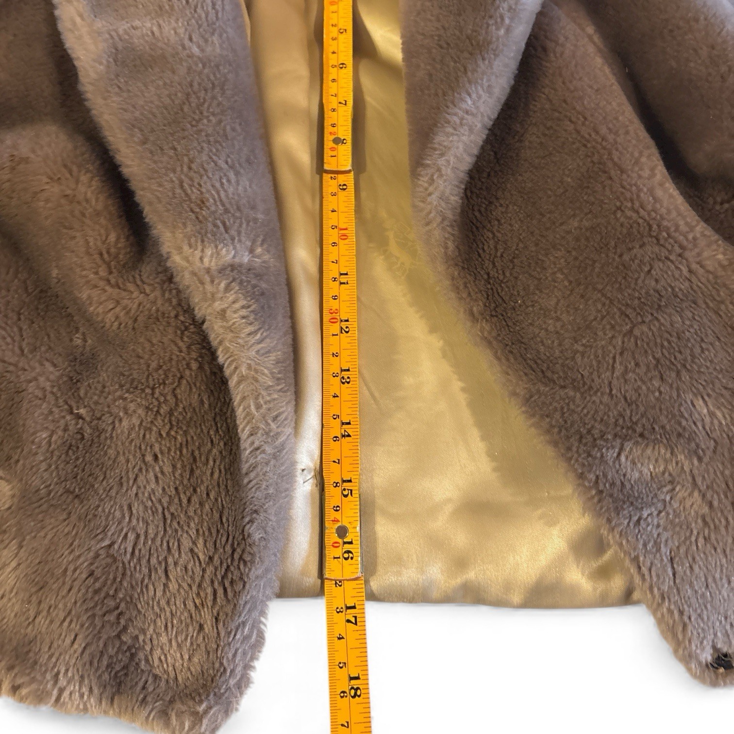 Vintage 1960’s Faux Fur Borgana Borg Deluxe Cropped Brown Jacket Coat USA