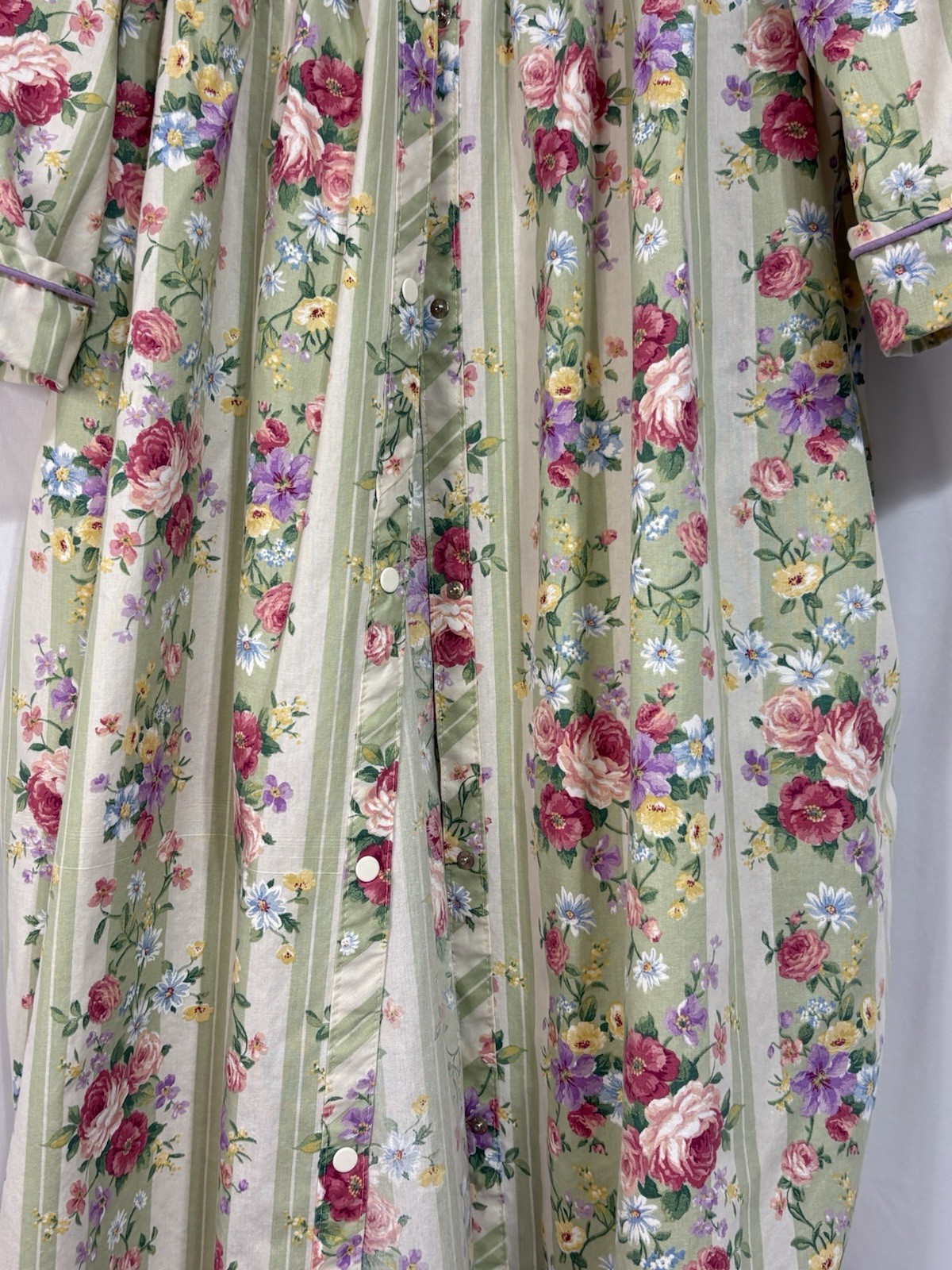 Signatures By Smart Time Vintage Floral Nightgown W Sz 1X Cottagecore Country