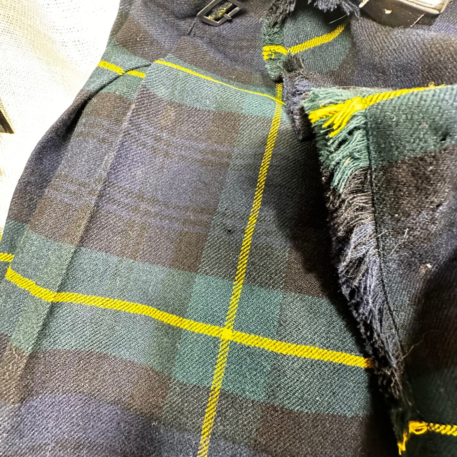 Scotch House Wool Kilt Gordon Tartan Skirt Black Watch Tartan Womens 20 Scotland