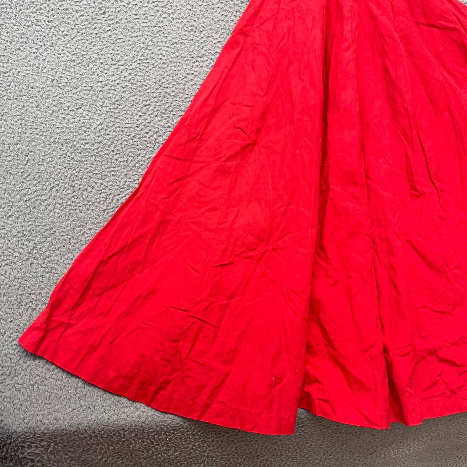 Vtg Anne Fogarty Dress Womens S Red Fit & Flare Midi Retro 60’s True Vintage