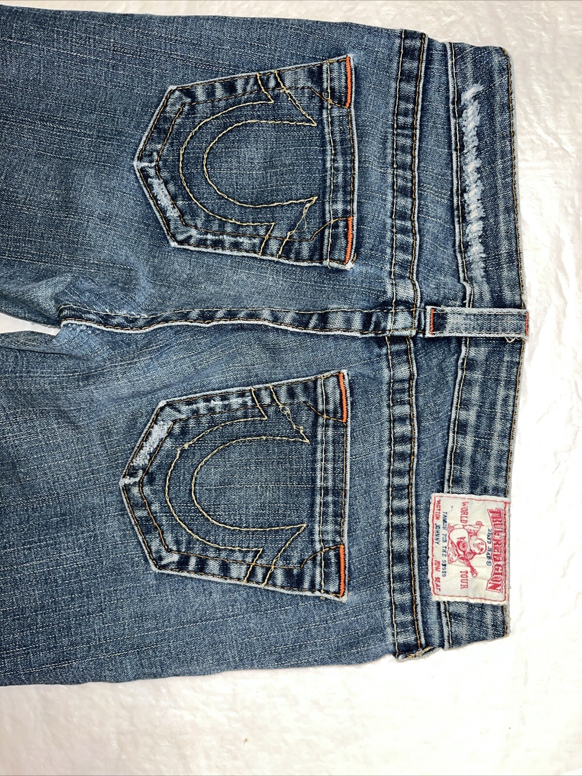vintage Y2K True Religion Johnny MADE IN USA jeans womens 29 30 32 straight leg