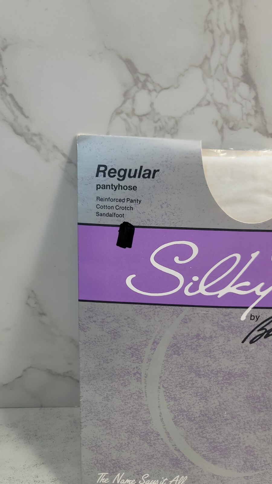 Vintage A Silky Fit Bill Blass Pantyhose White USA 3950 Classic Solid