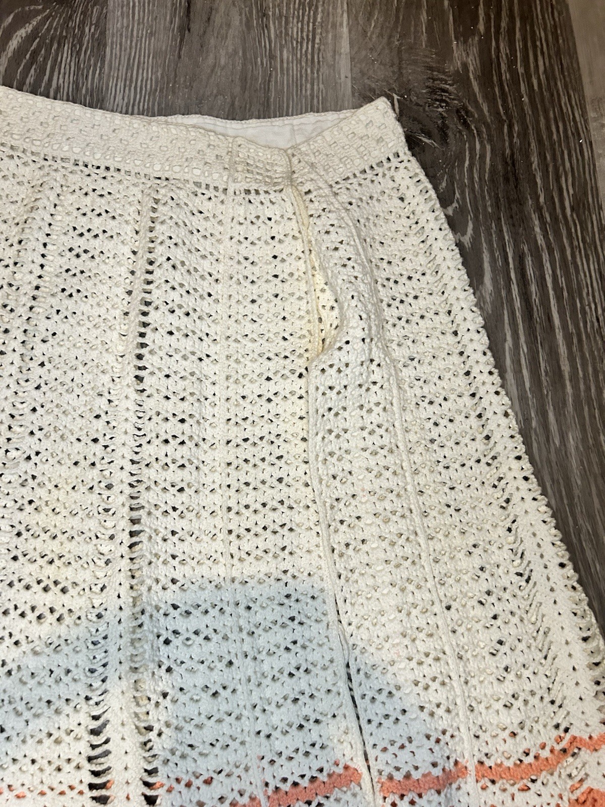 Young Ladies Vintage Crochet Over Skirt. Handmade. Lovely Piece. XS/S