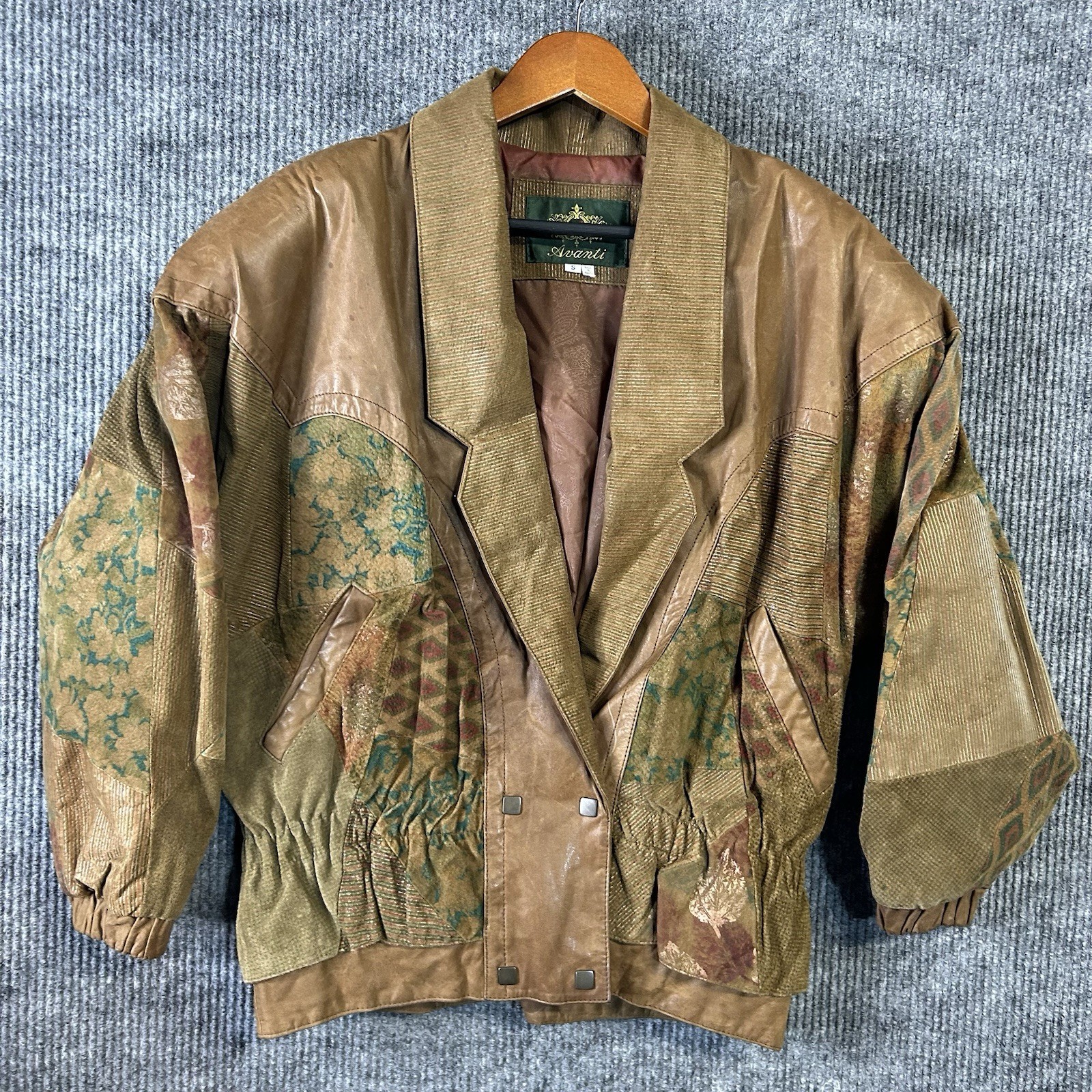 Vintage Avanti Leather Jacket Women’s Small Bomber