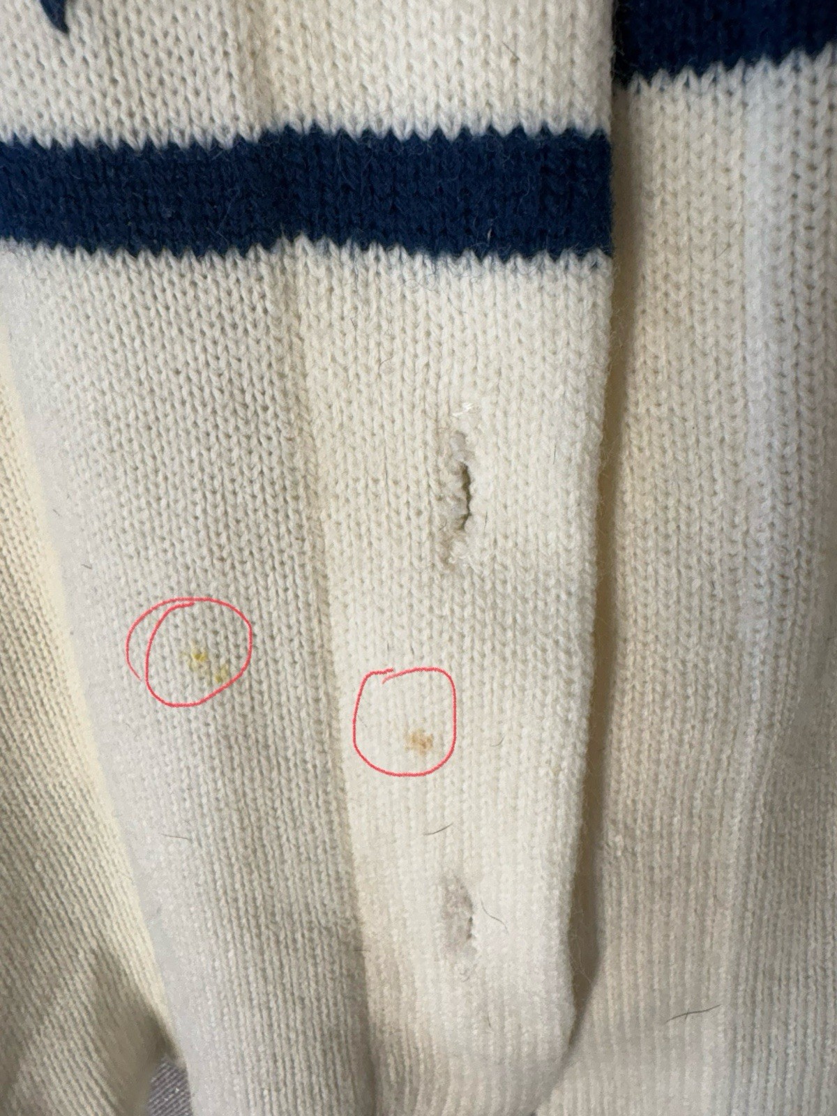 vintage womens poncho top Project Piece. Has Some Stains Missing Buttons Hem Out