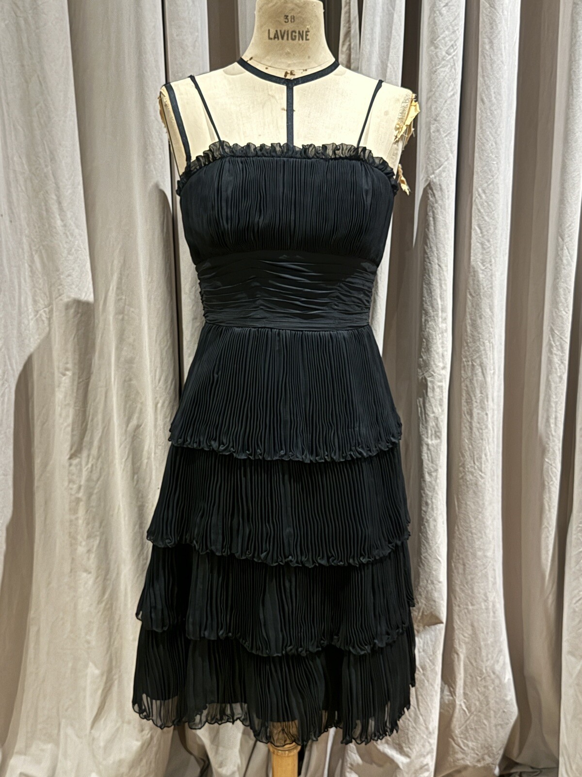 Vintage 60’s Suzy Perette Silk Cocktail Dress XS 0-2