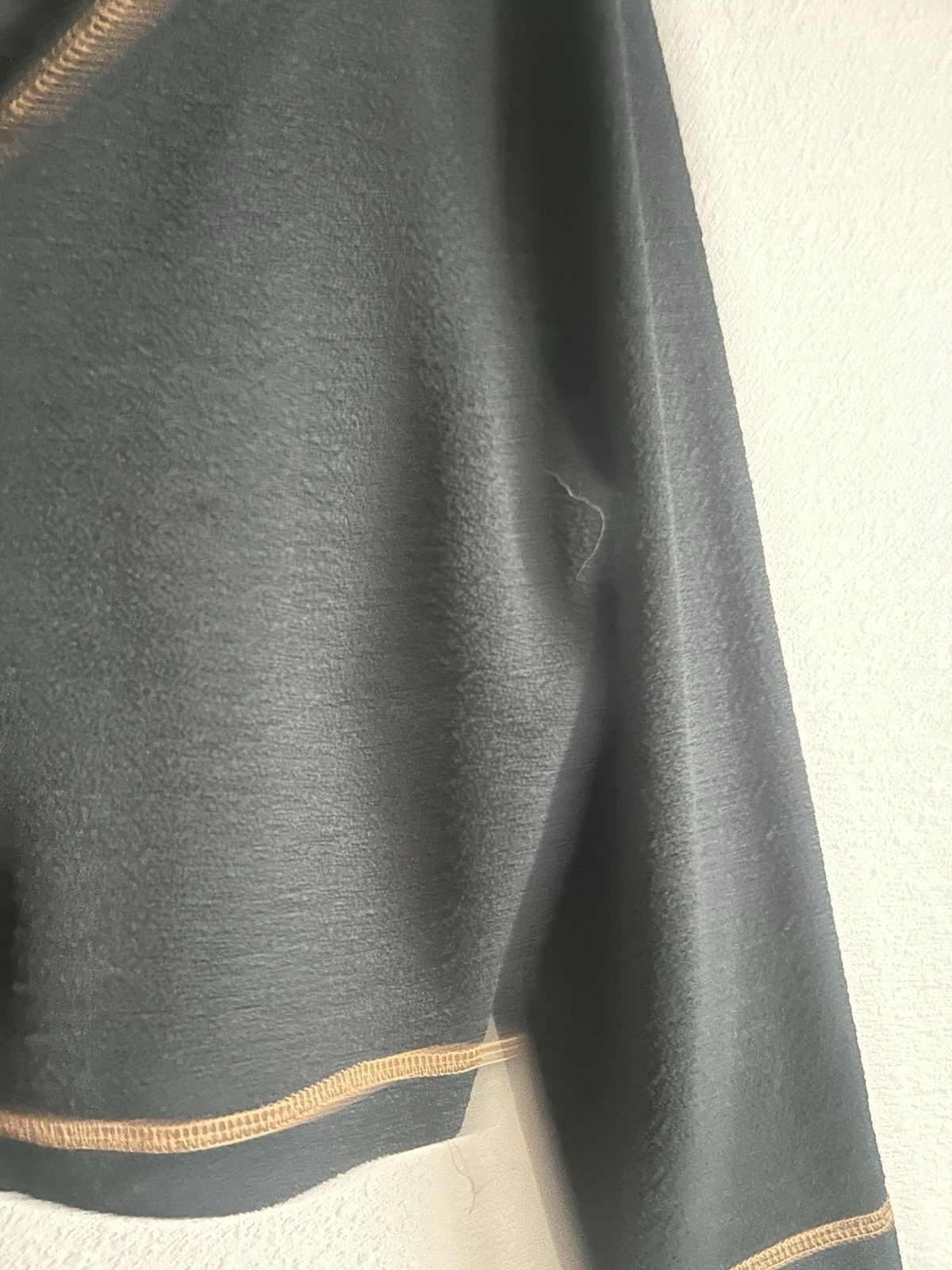 Vintage Nina Piccalino Petites Black Cropped Cardigan with Brown Contrast Stitch