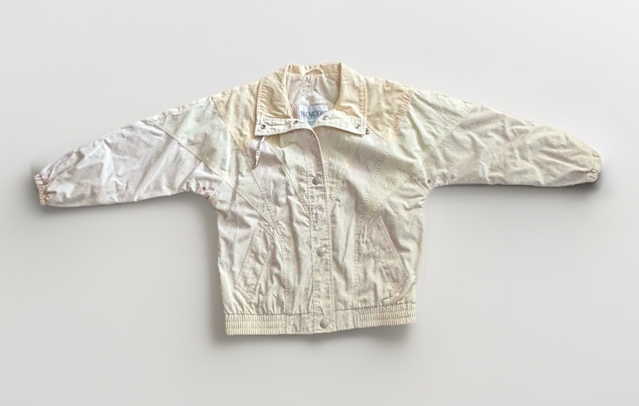 VTG Retro 80s/90s Innovations By Izzi Windbreaker Jacket Butter Yellow Pastels