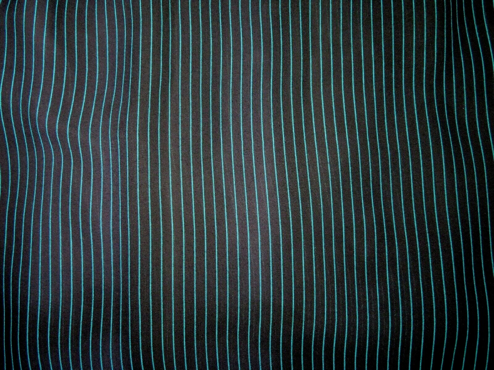 Ladies Vtg BILLY JACK Sheer BLACK STRIPED DRESS ¾ Sleeve Belt Size 11/12 EVC