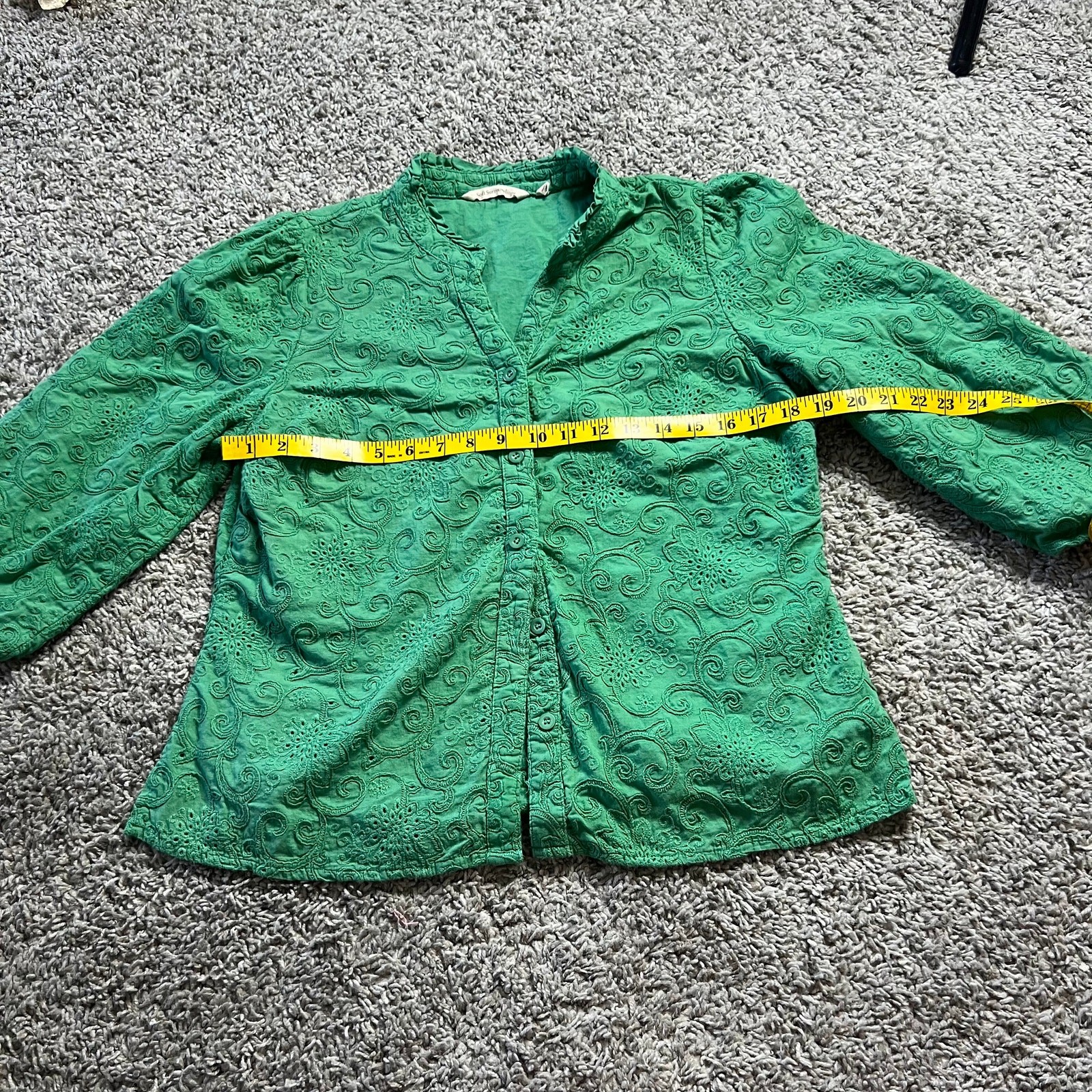 Embroidery Detail Vintage Soft Surroundings Blouse Women’s Size M