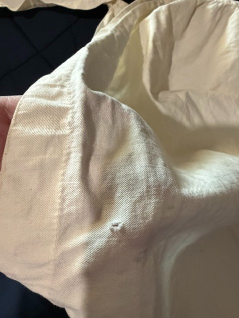 VTG Edwardian bloomers split drawers cotton long legs waist 25-26″ Unique