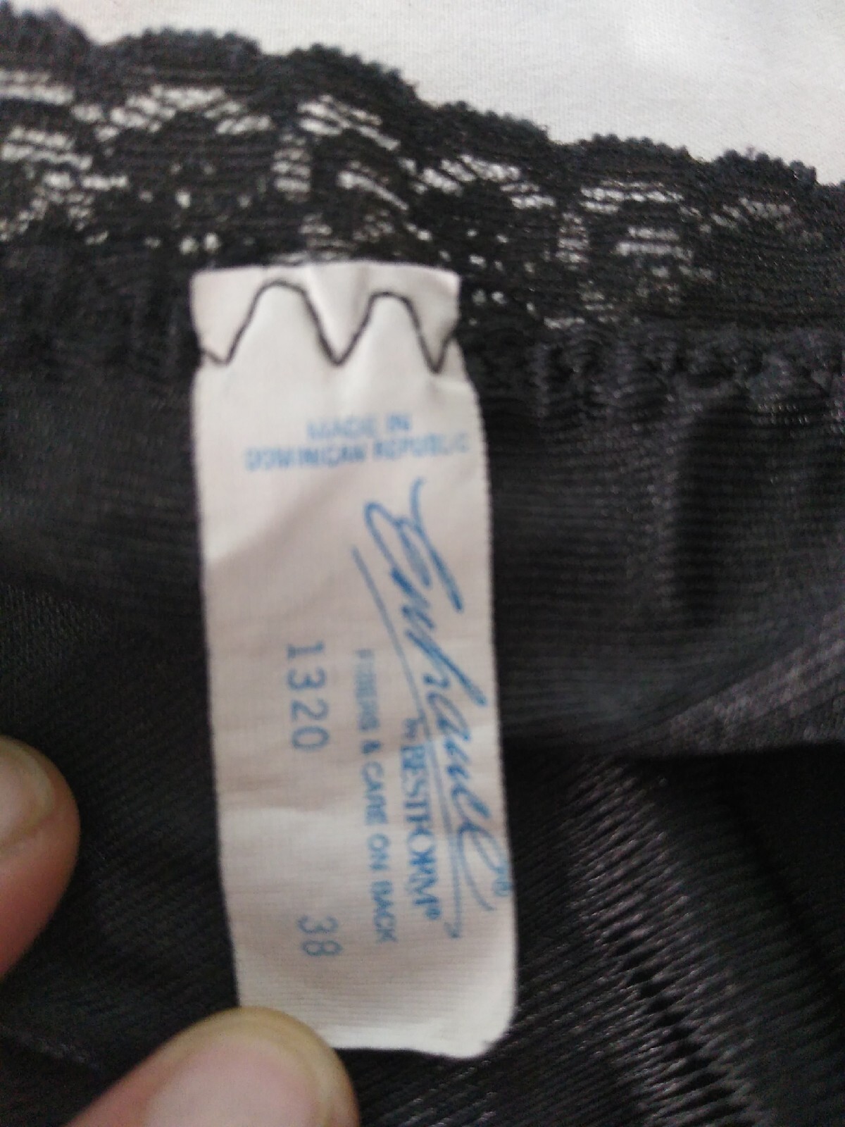 Vtg Enhance By Bestform Camisole Women’s 38 Black Antron Nylon Lace Lingerie Top