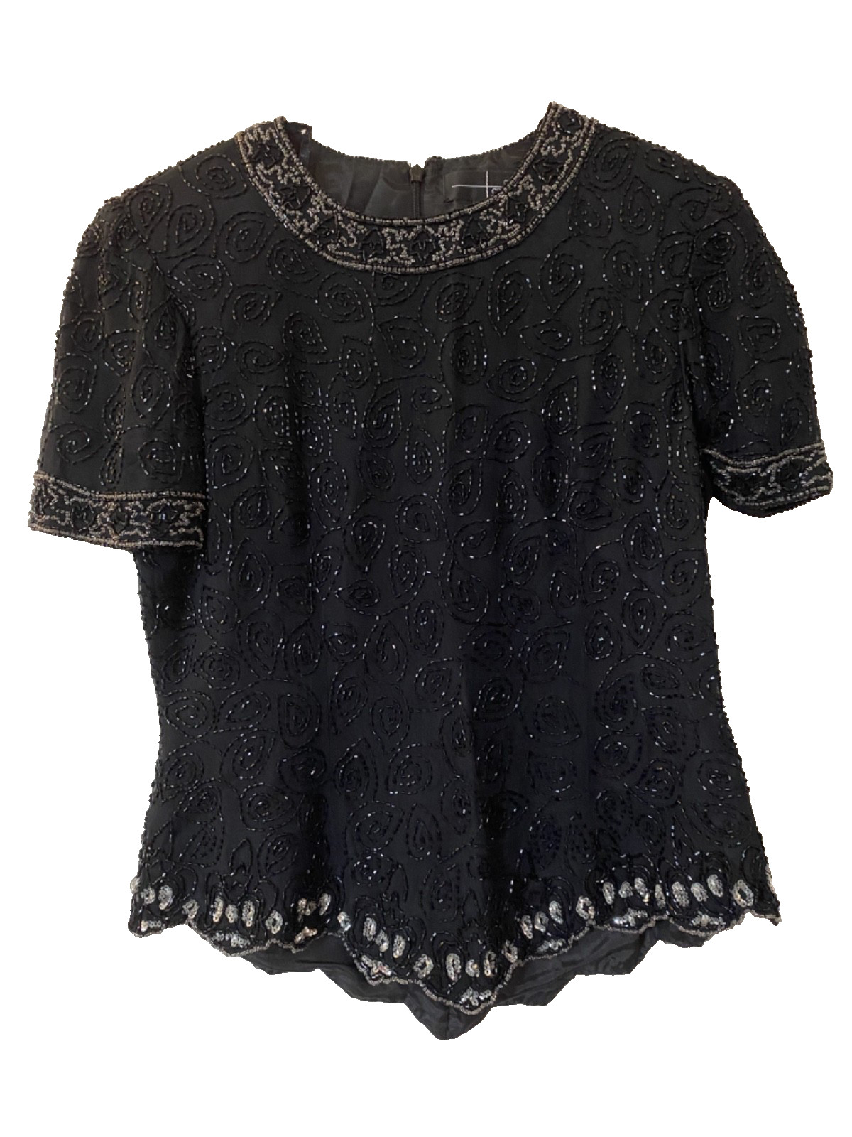 1980s does 1940s, Vintage Style Jeweled Women’s EveningWear, Size Sm/M