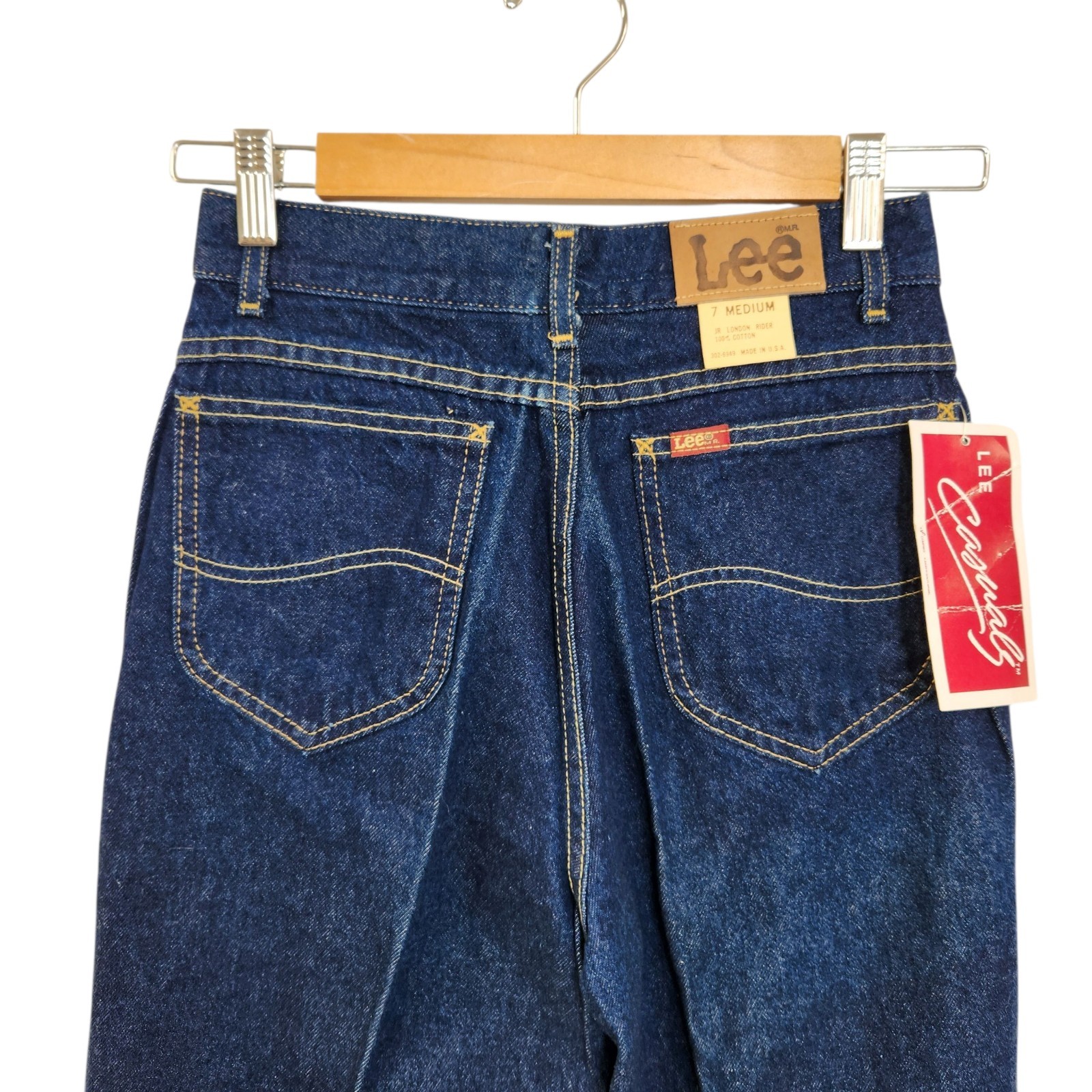 VTG Lee Casuals London Rider Jeans Women’s 7 Medium 26×32 Sanforized Made in USA