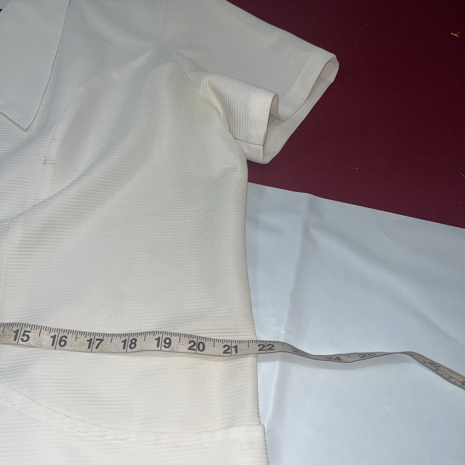 NURSE White 1/2 Button Dress 2xl Point Collar, Pockets Short Sleeves Ratched VTG