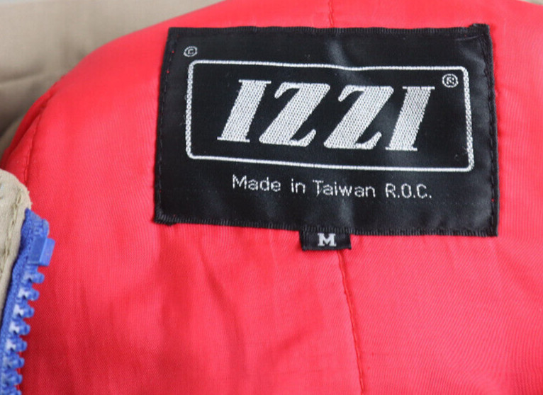 VINTAGE 80s 90s WOMEN’S BEIGE BOMBER JACKET COAT – IZZI – SIZE M