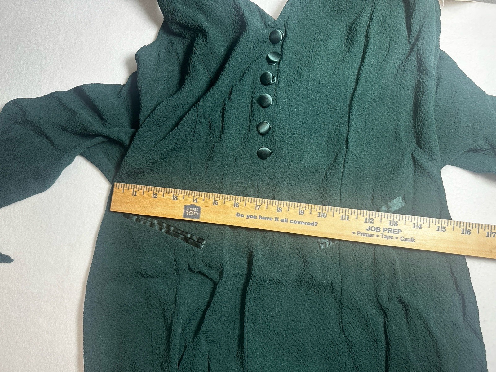 Vintage Green Dress NWT Carson Pirie Scott Size 11 – Sleeveless Button Midi