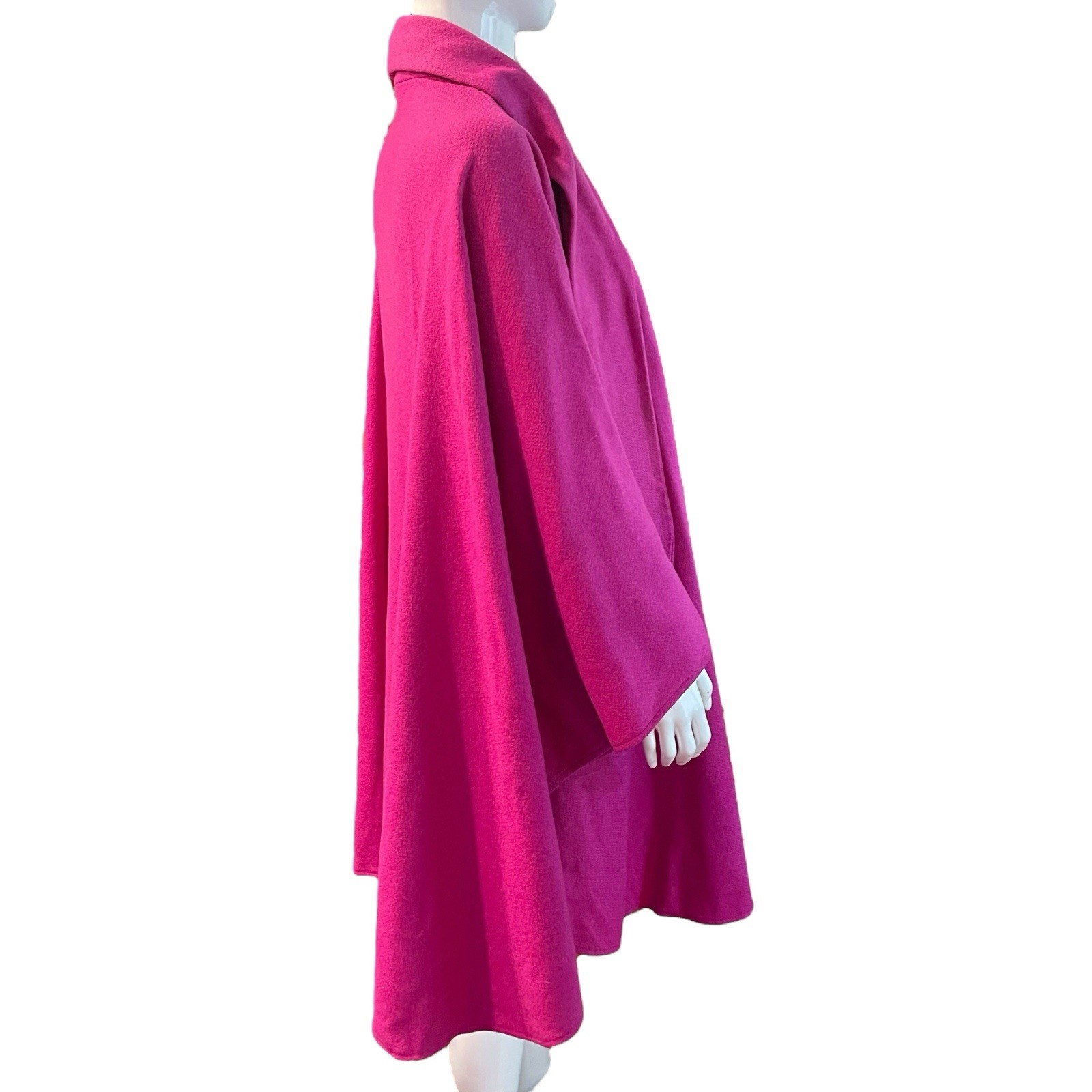 Vintage Country Pacer Wool Pea Coat Poncho Jacket Women’s Size XL 16/18 Pink