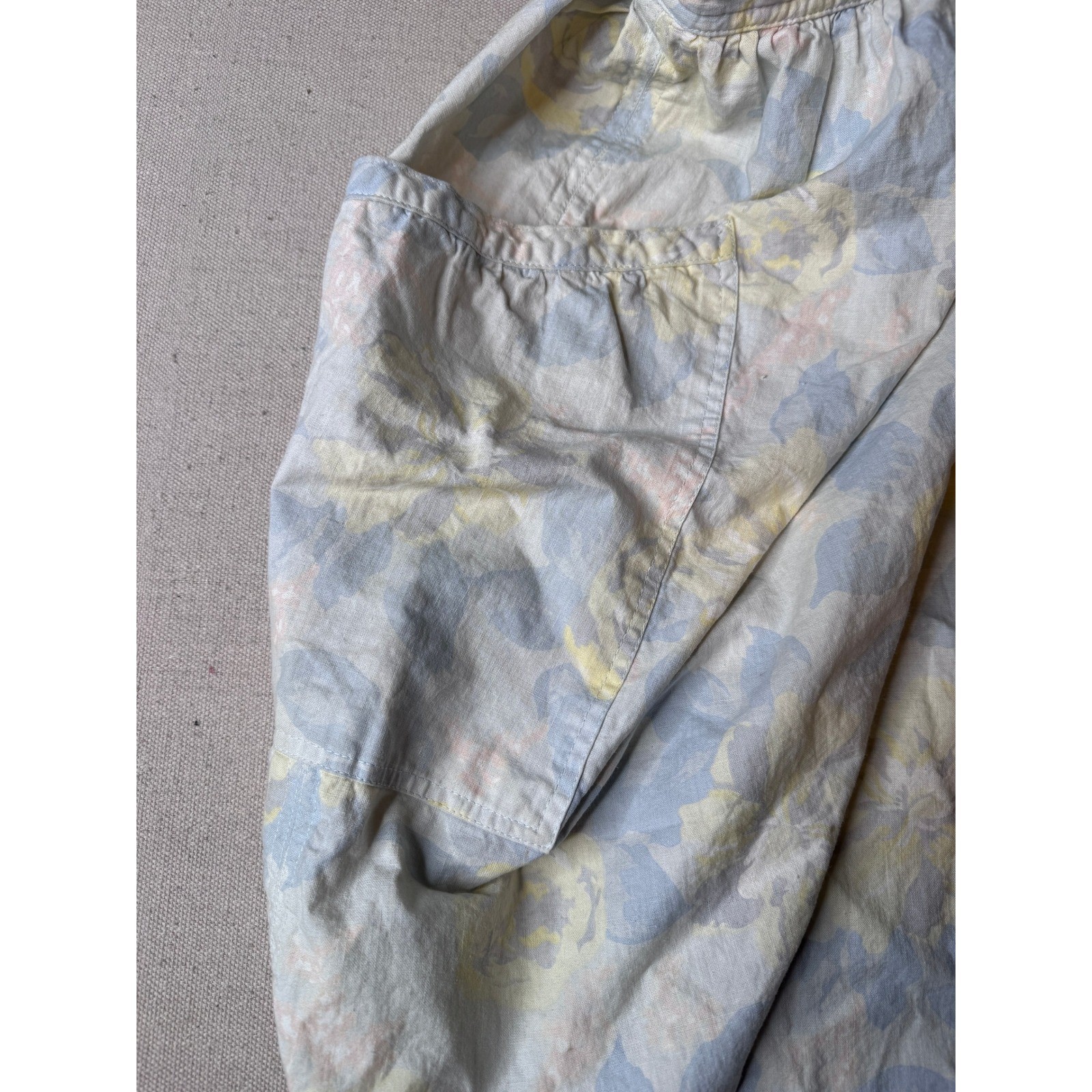 Vintage 80s/90s College Town Floral Midi Skirt Cottagecore Prairie Pocket XS
