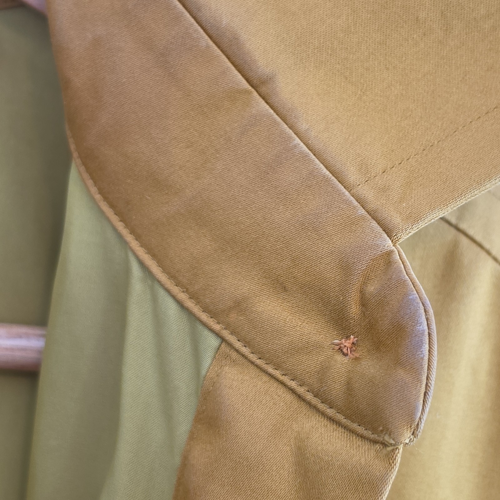 Vintage Bill Blass Mustard Yellow Popover Shirt Dress Oversized Utility Lined 10