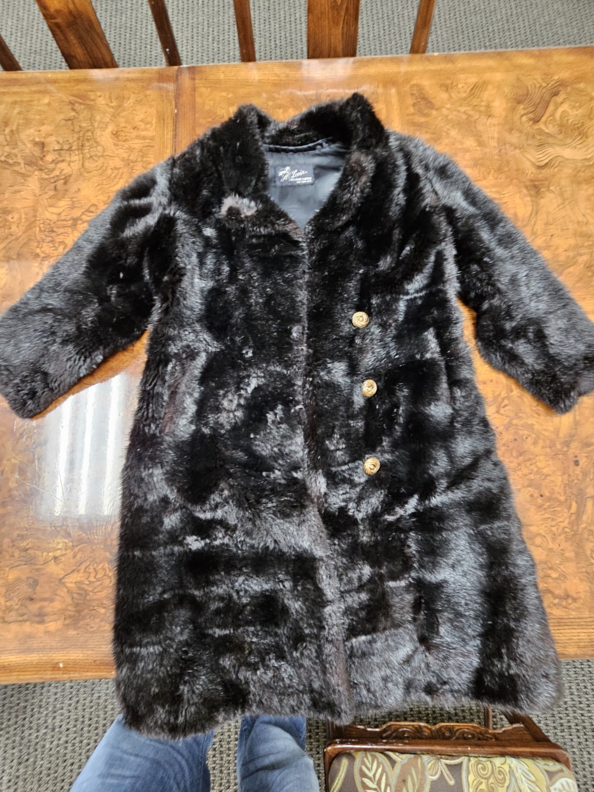 I Think Mink Coat H Levin Exclusive Furrier Deluxe Outerwear San Francisco Black