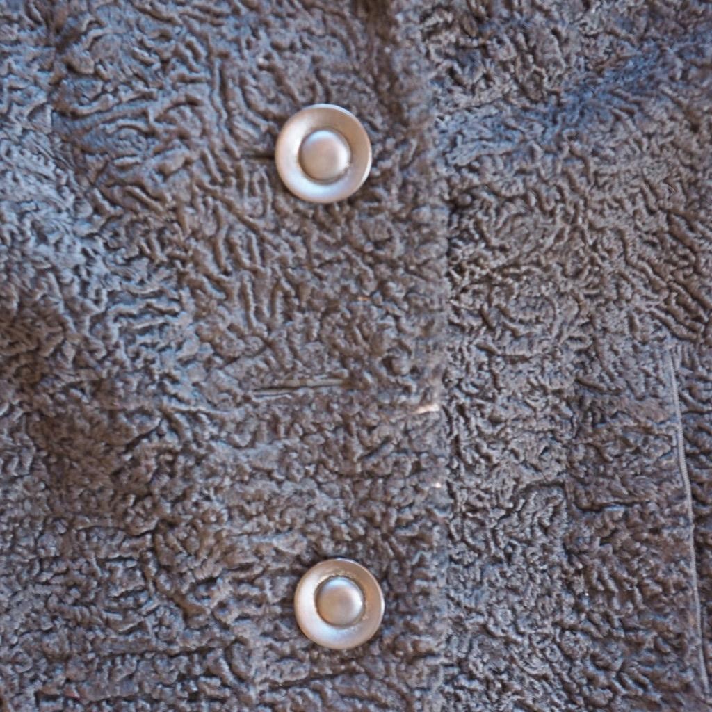 Joseph Horne Co.Curly Lamb Wool 1950s-60s Cropped Coat