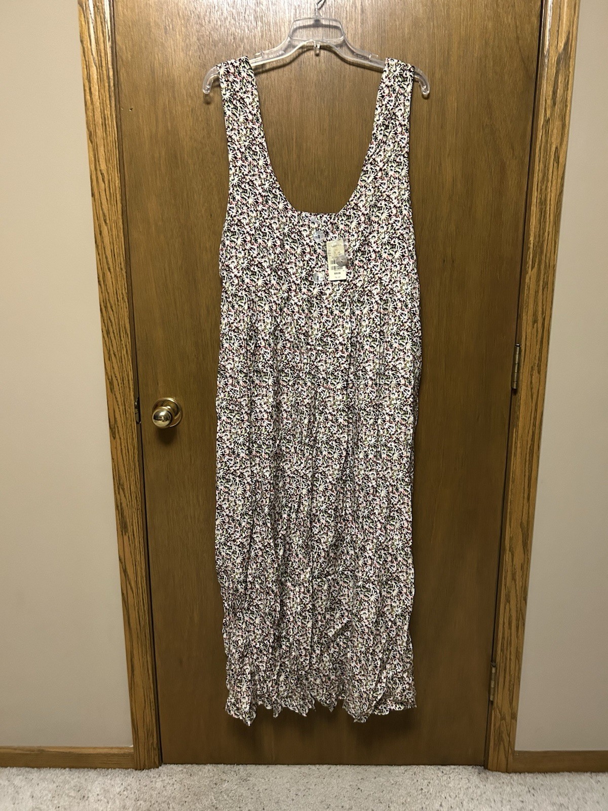 New VINTAGE Compagnie Internationale EXPRESS size XL DRESS Maxi Floral H26