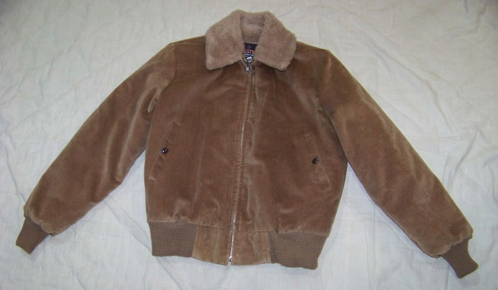 Vintage Westwind Sportswear Plush Lined Coat – M – Zip front