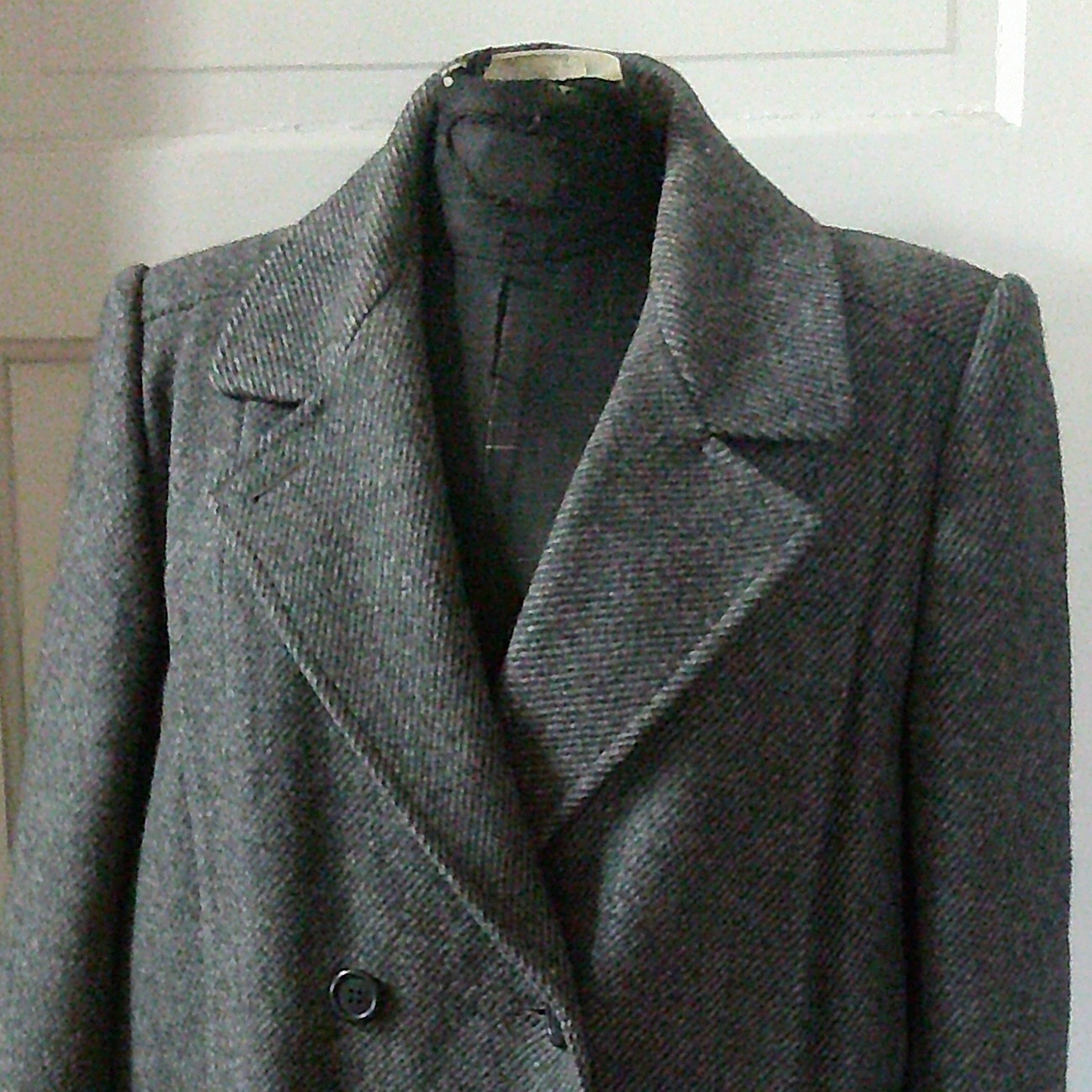 ALORNA Vintage 80’s WOOL Blend Button Up Warm Coat USA Union Made XL