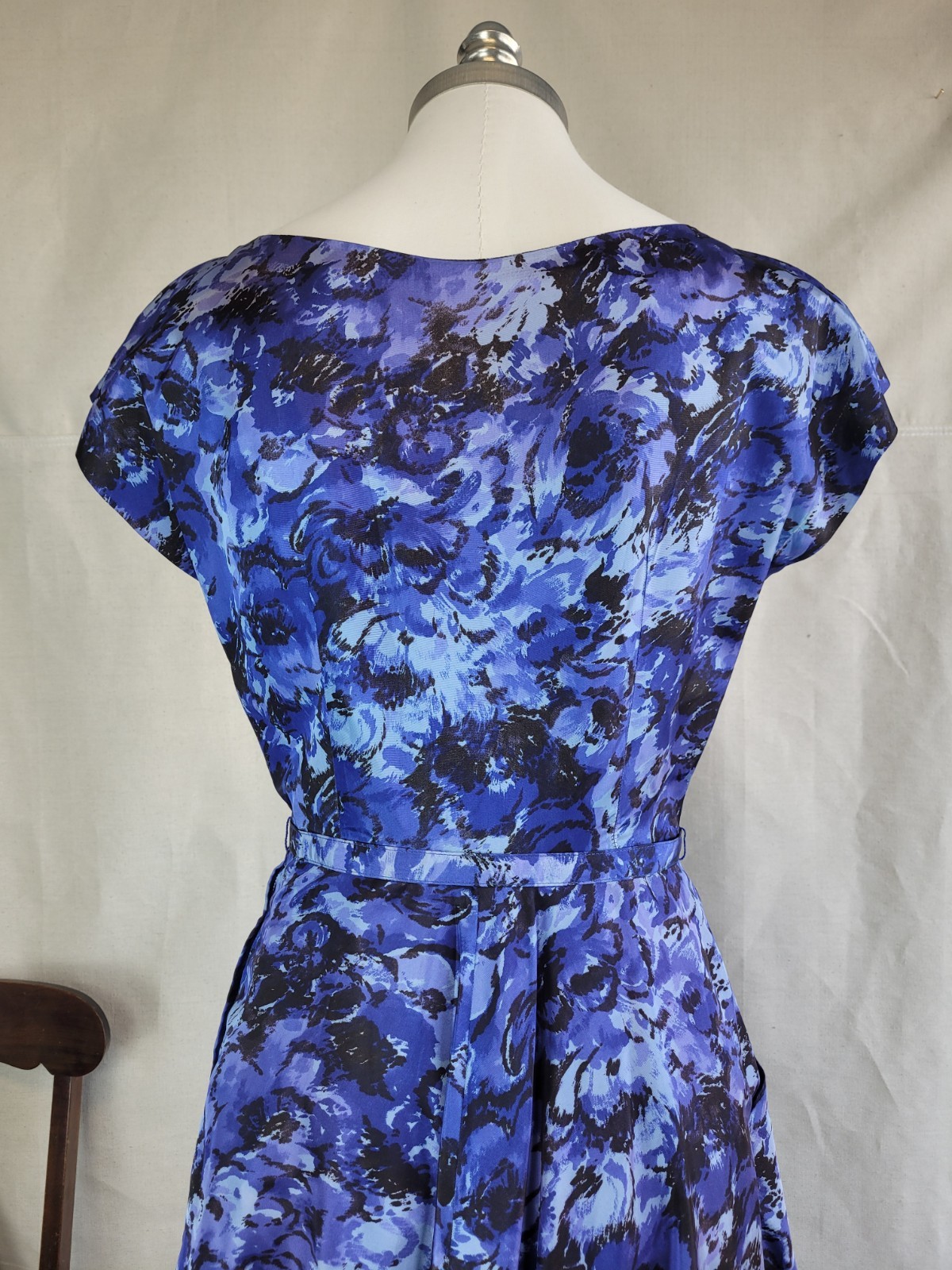 1950s Jay Herbert Tafetta Cocktail Dress w/ Crinoline