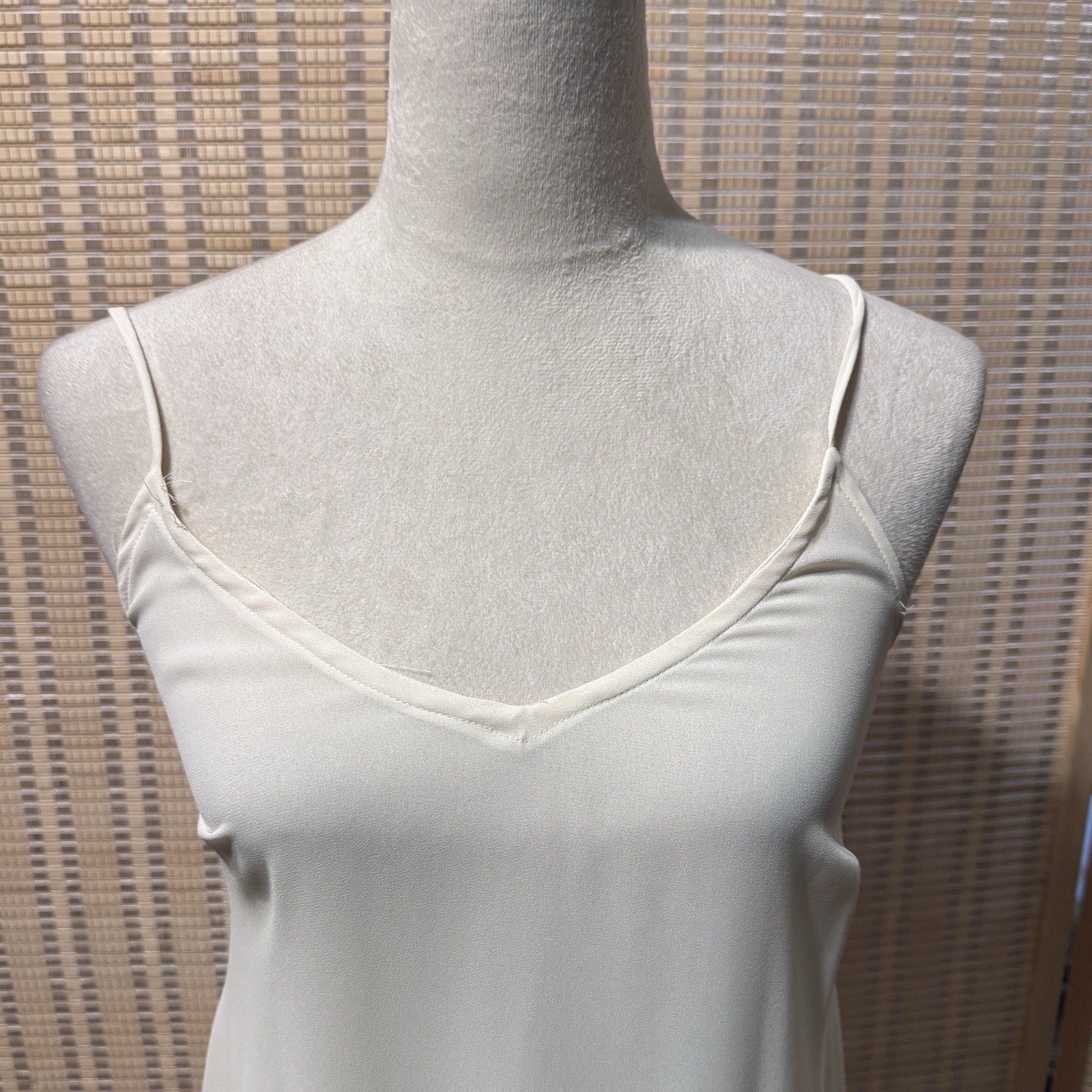 Vtg 70s 80s Sz S Gina Bacconi? Cream Lace Gatsby Wedding Party Art Deco Dress