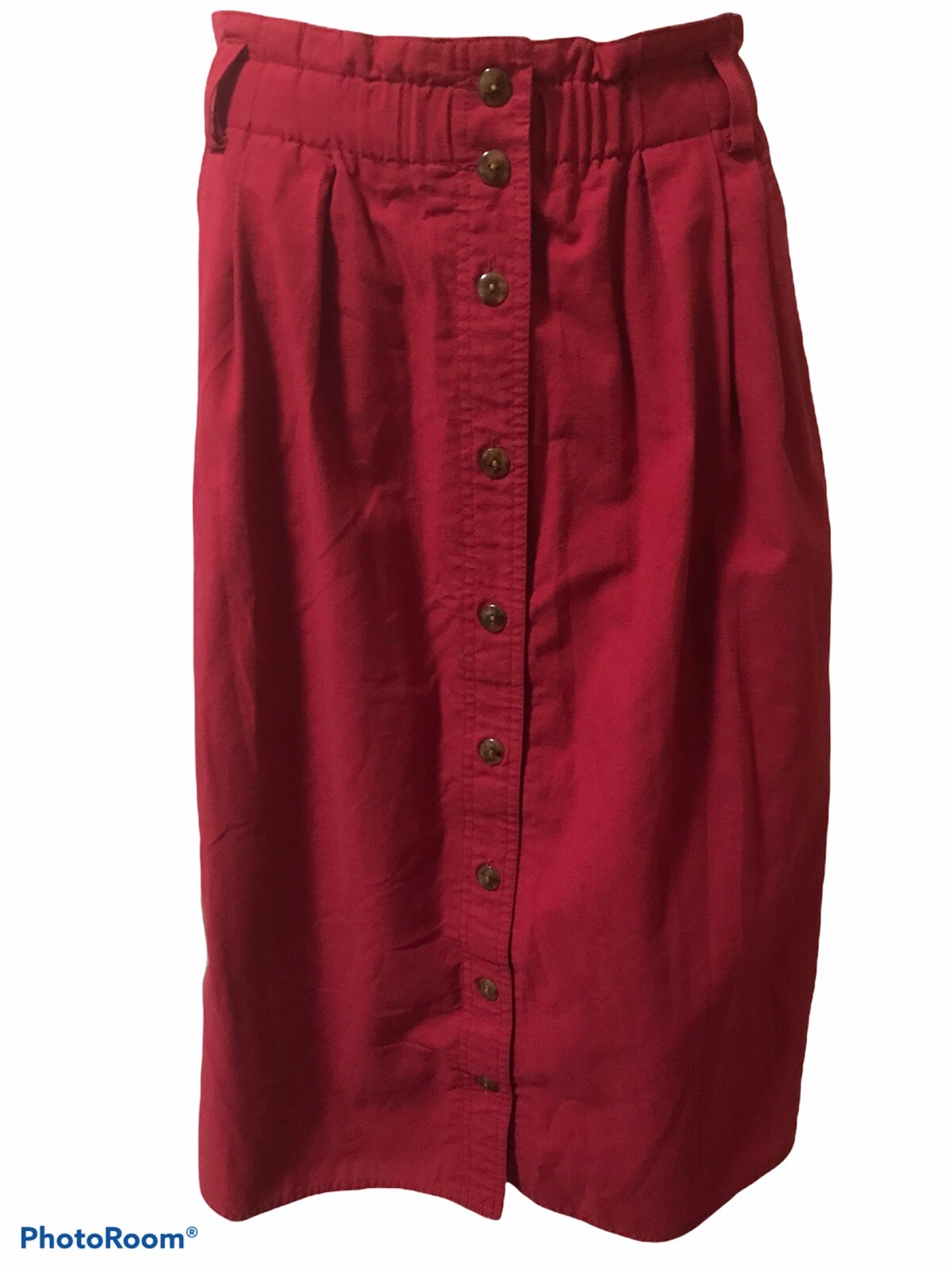 Vintage 1980’s Allison Smith Petites Women’s Size 10 Pink Button Down Maxi Skirt